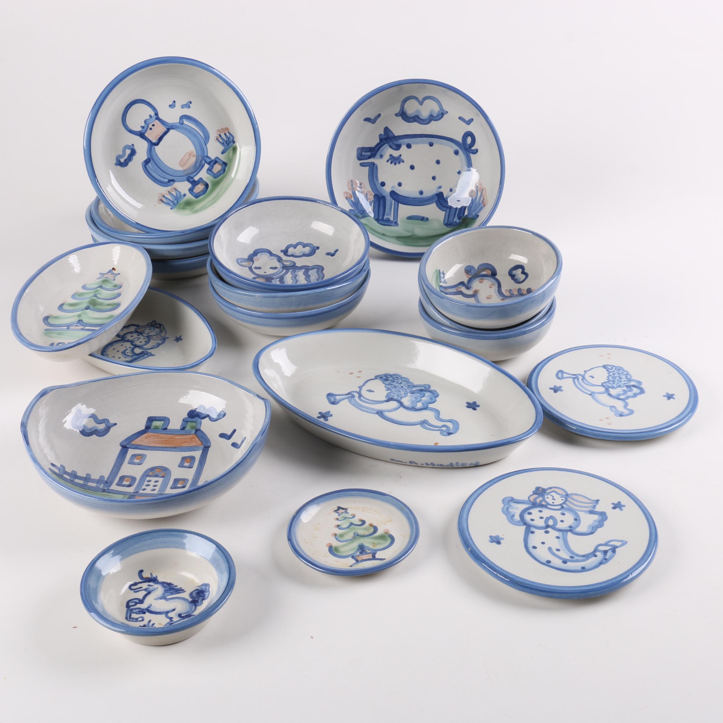 Large Collection of M.A Hadley Stoneware
