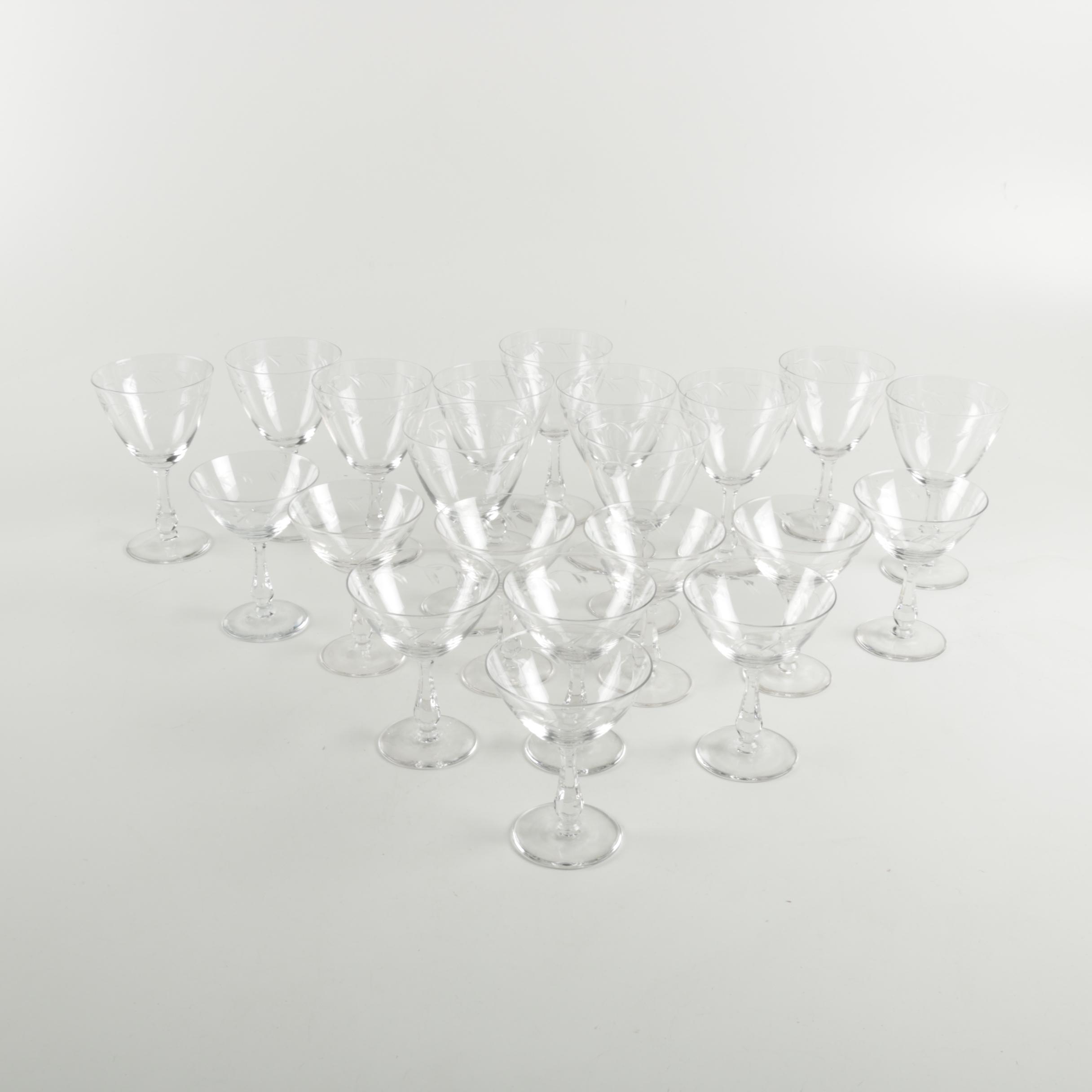 Collection of Glass Stemware