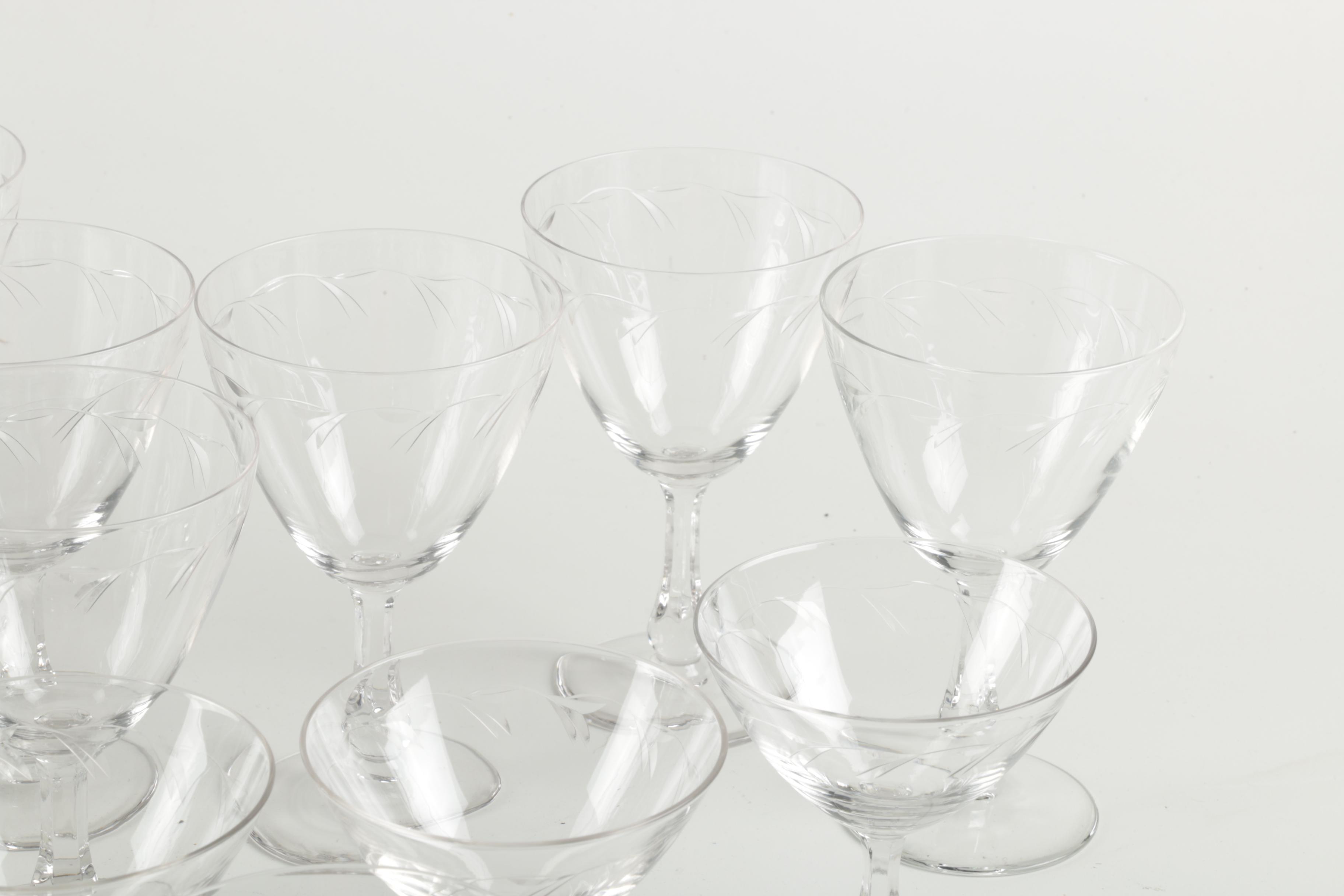 Collection of Glass Stemware