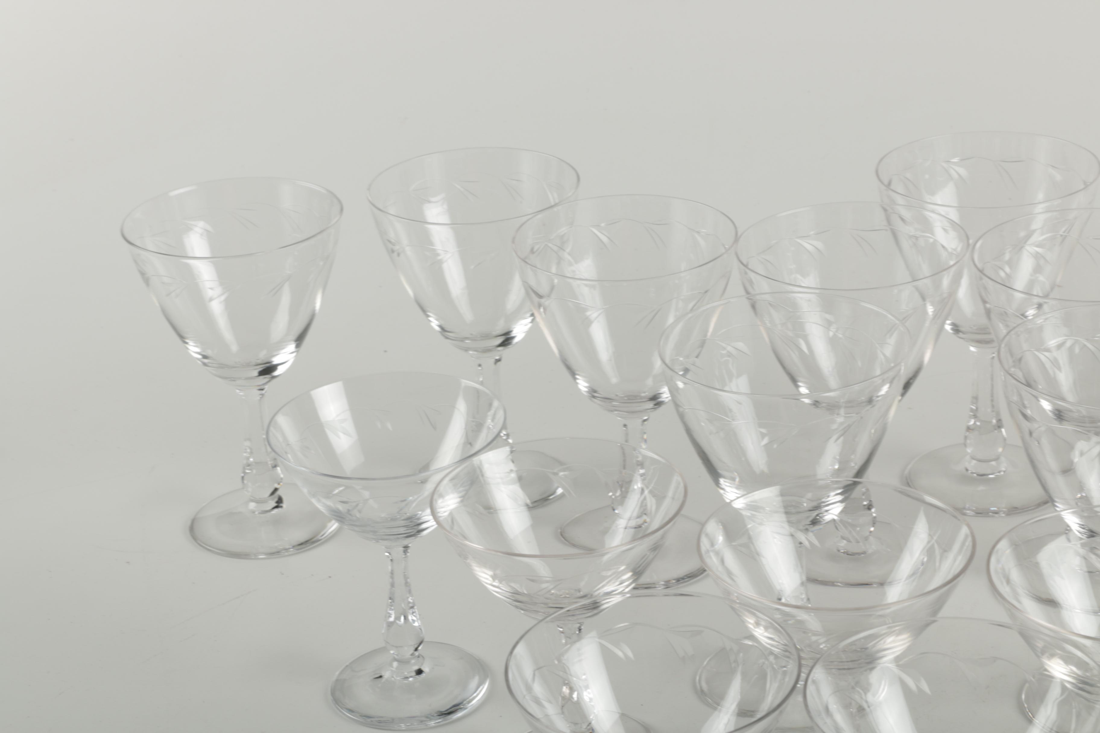 Collection of Glass Stemware