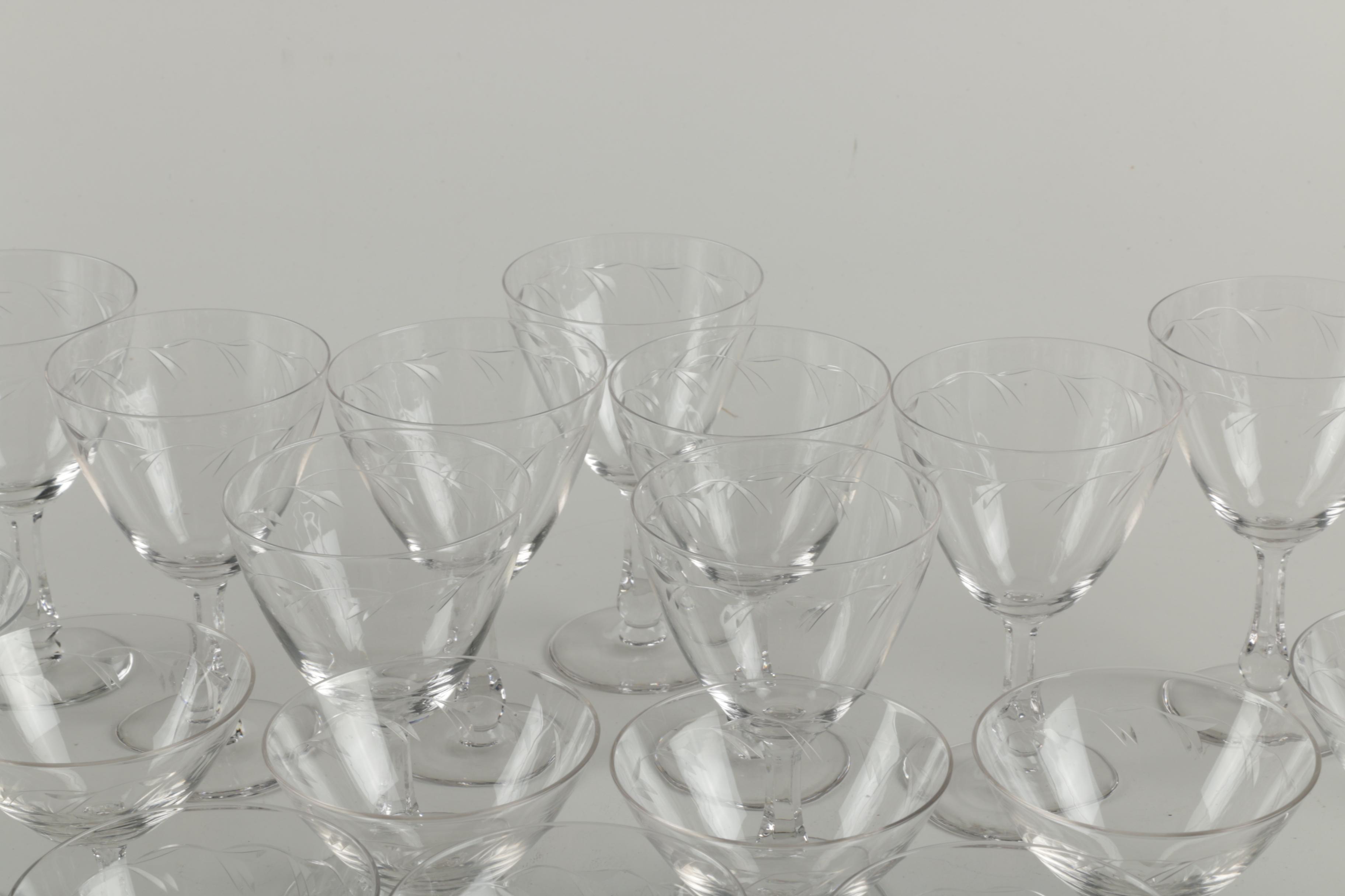 Collection of Glass Stemware