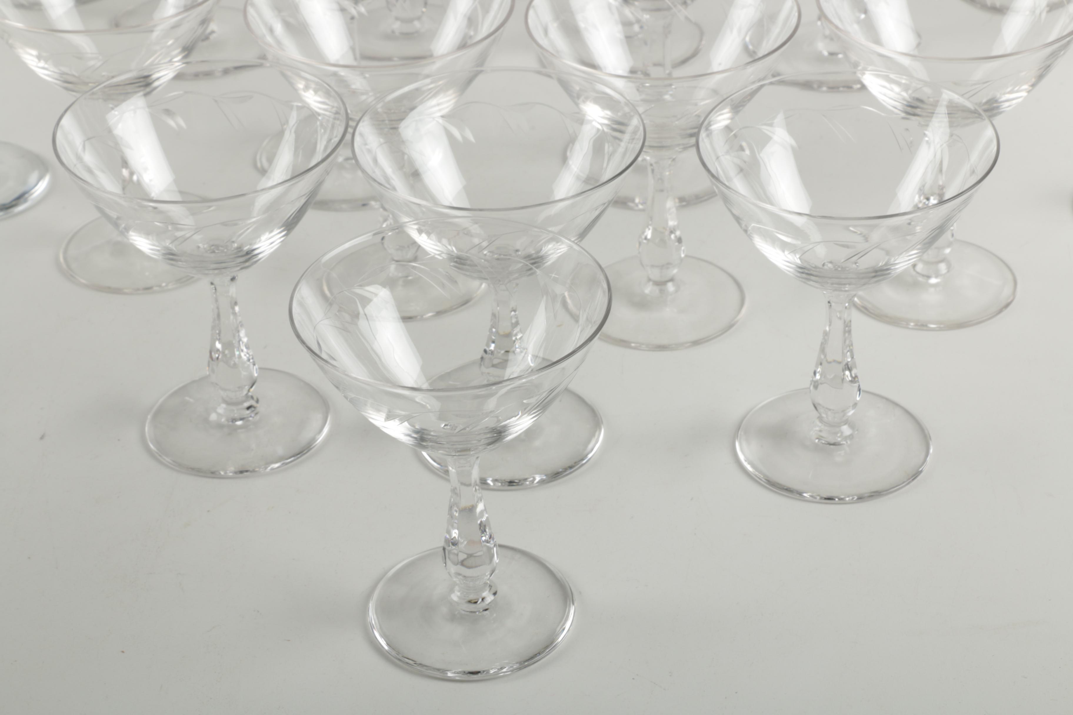 Collection of Glass Stemware