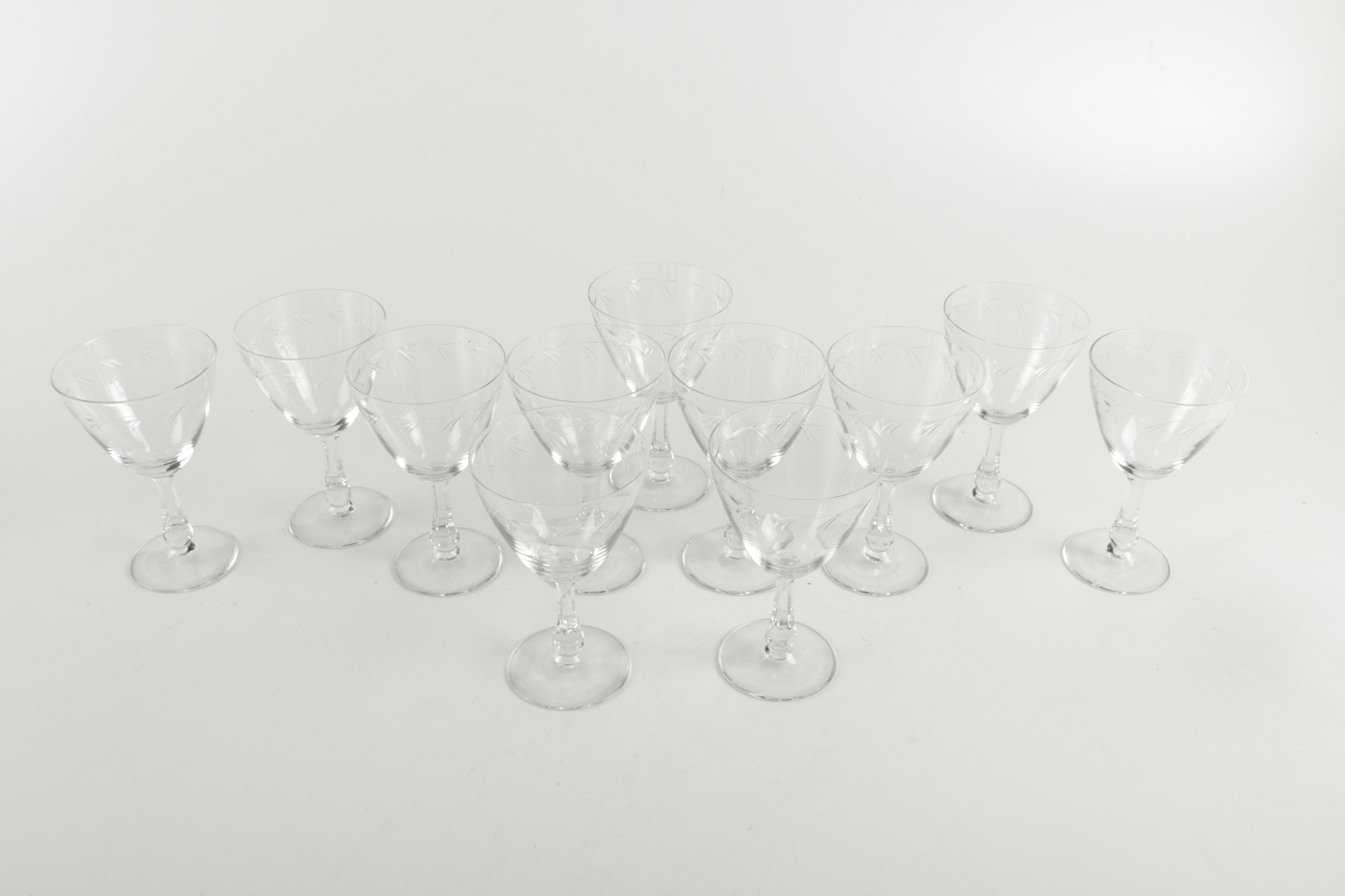 Collection of Glass Stemware