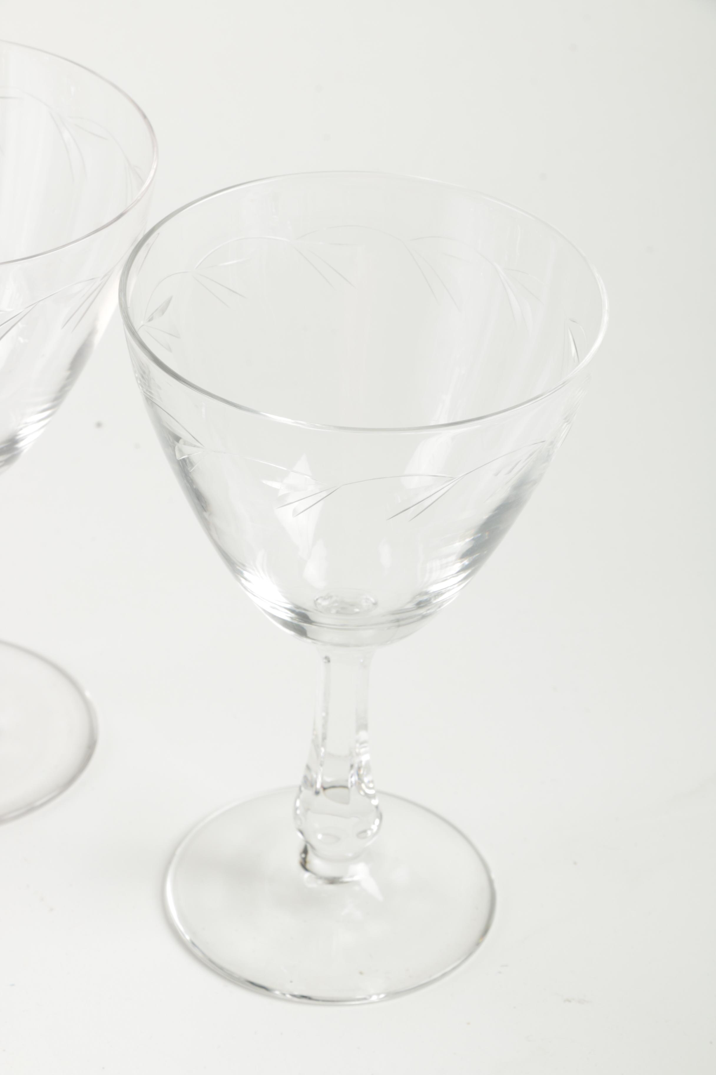 Collection of Glass Stemware