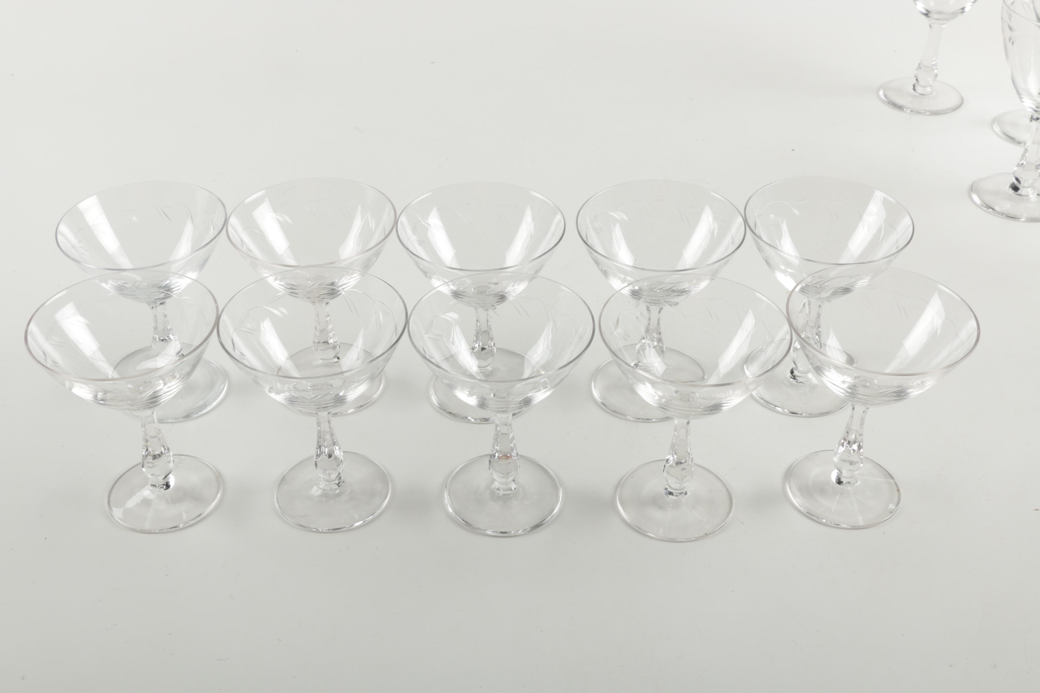 Collection of Glass Stemware
