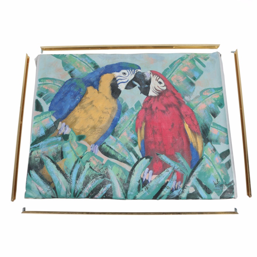Lee Reynolds Oil Paintings of Macaws