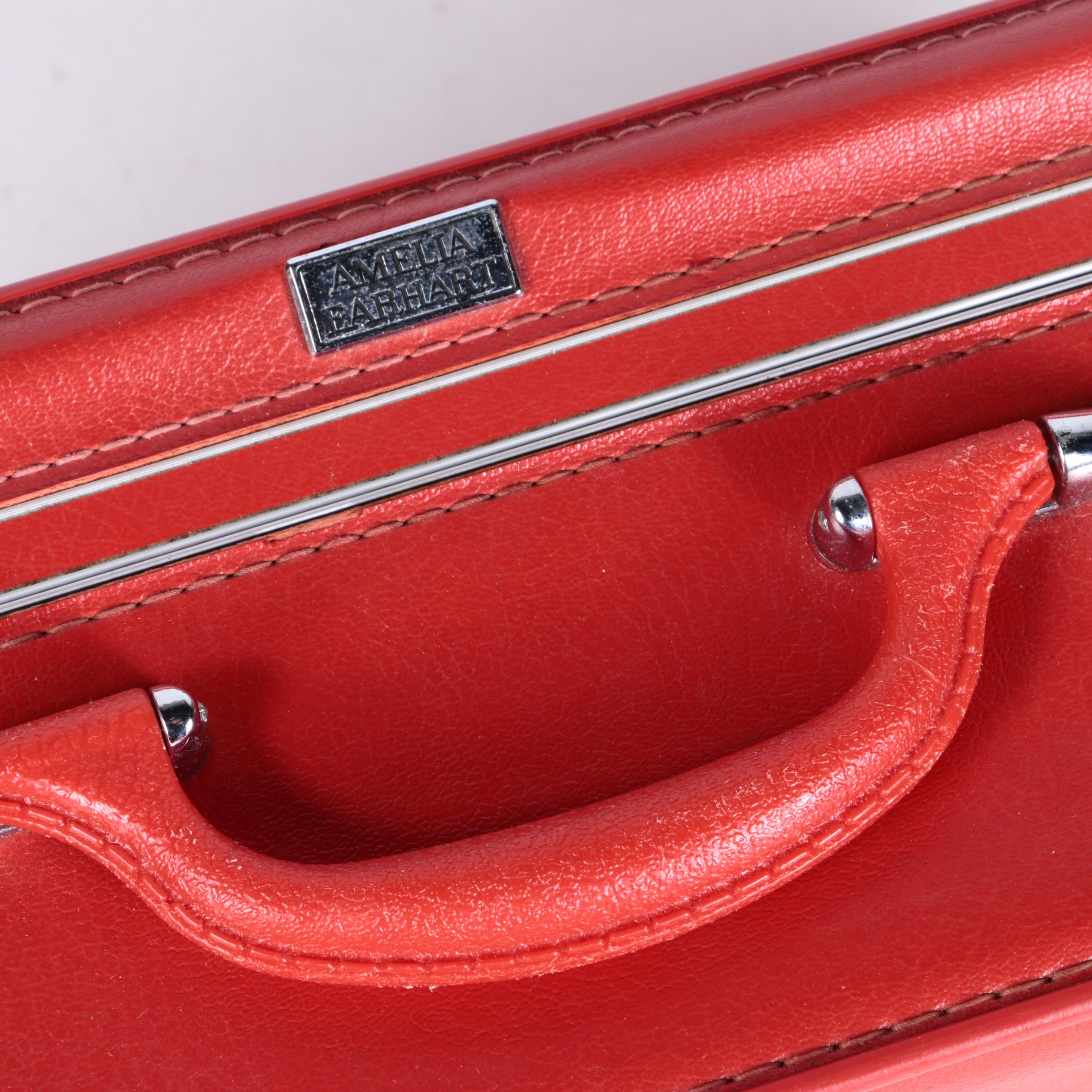 Amelia Earhart Red Suitcase