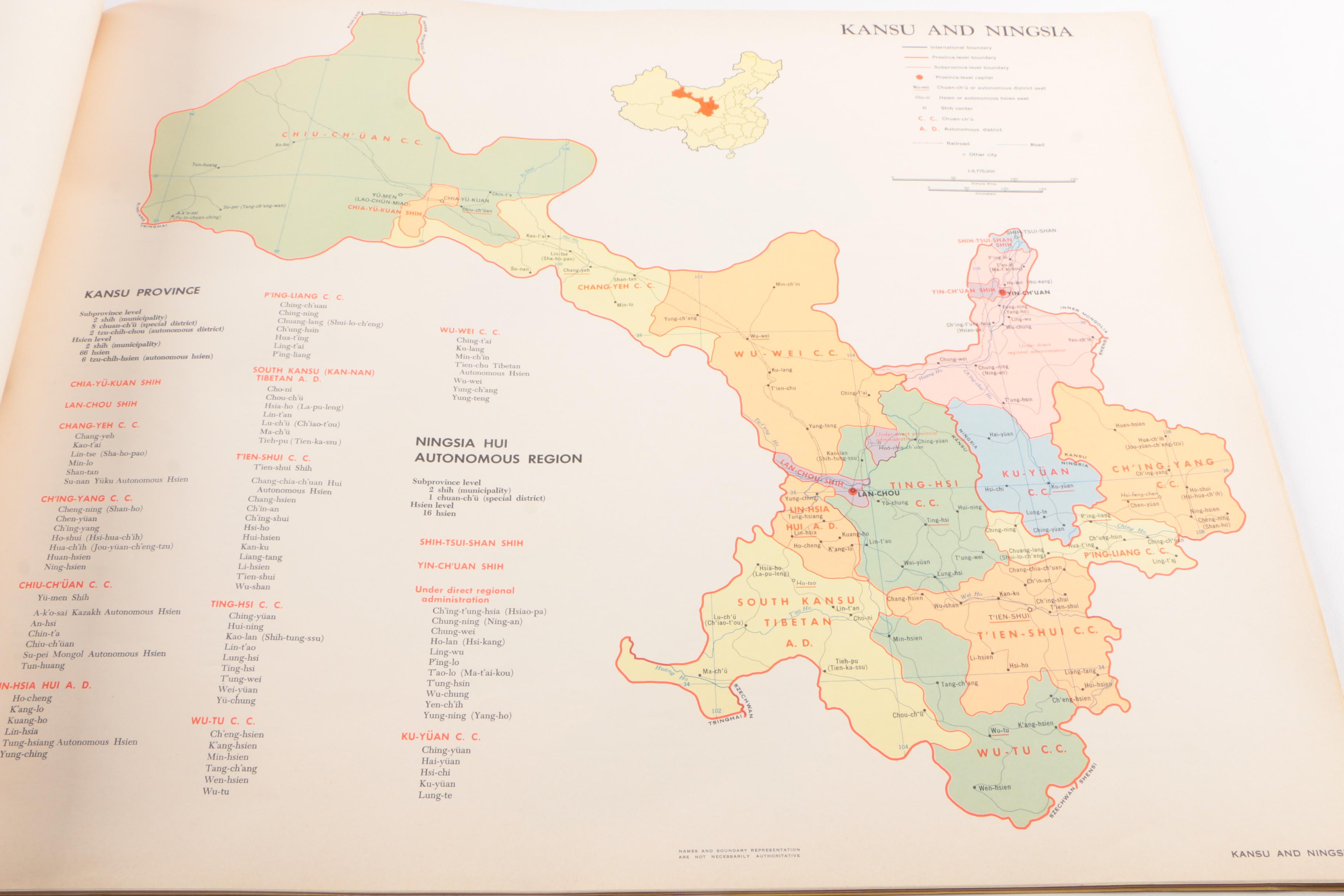 CIA "Communist China Administrative Atlas"