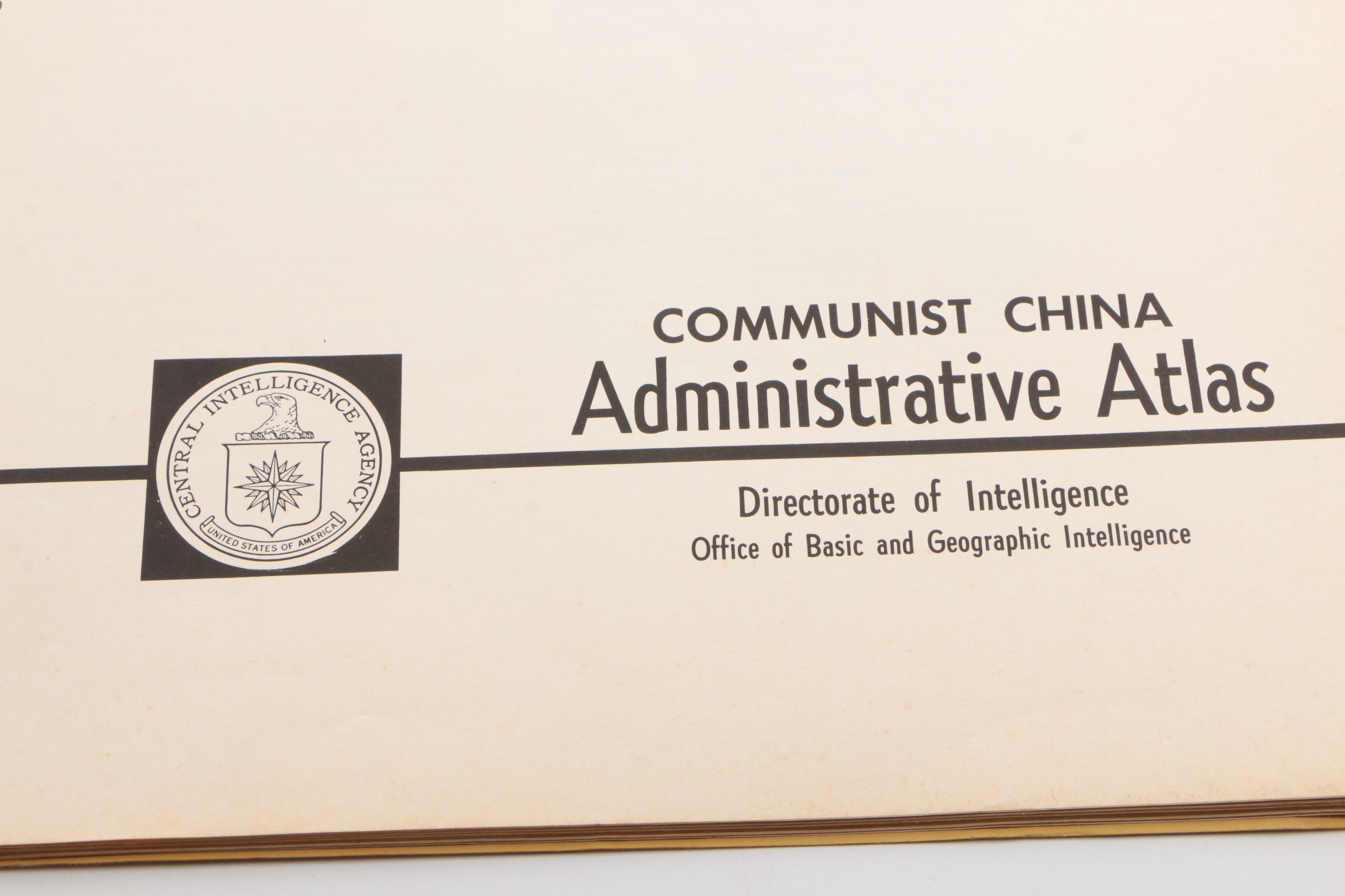 CIA "Communist China Administrative Atlas"