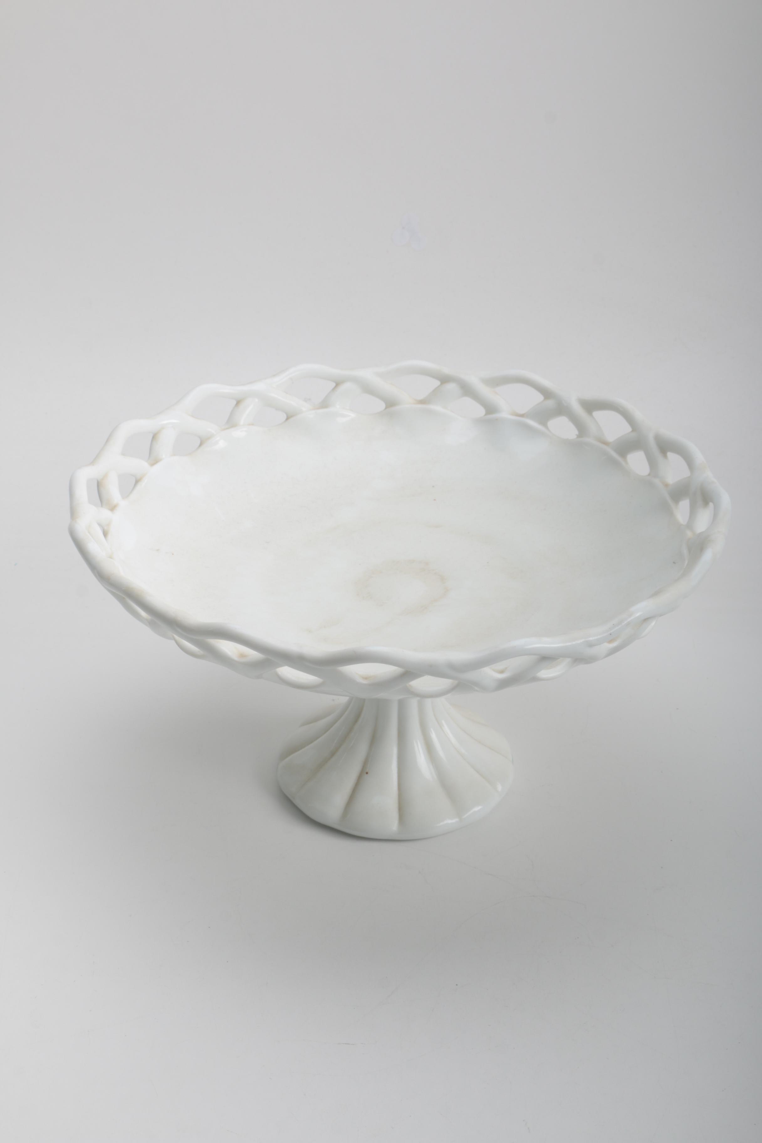 Large Assortment of Milk Glass