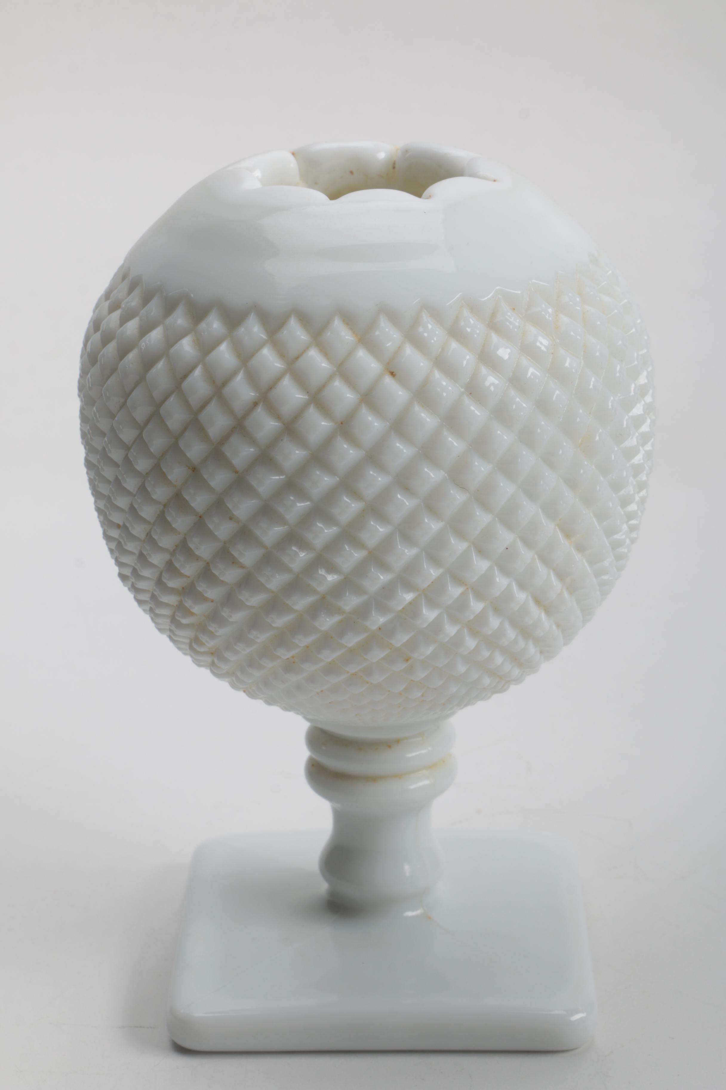 Large Assortment of Milk Glass