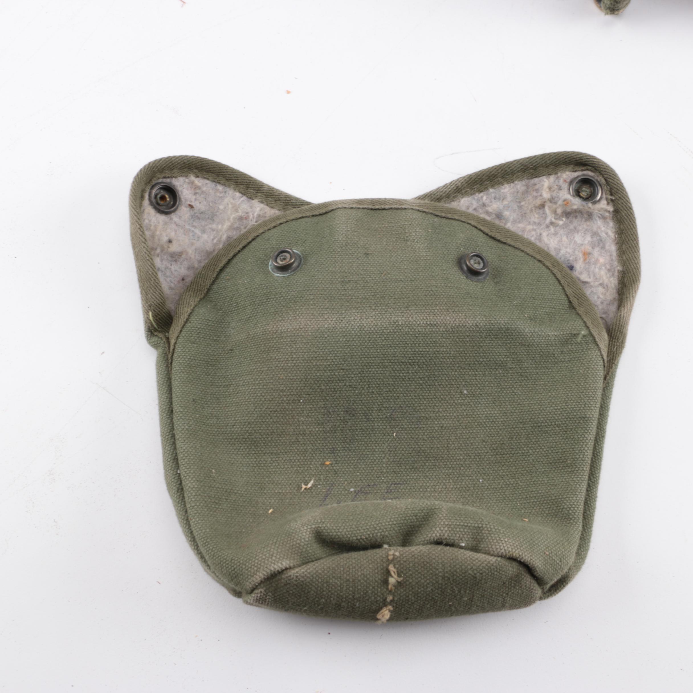Collection of Military Canteens, Pouches, and Gear