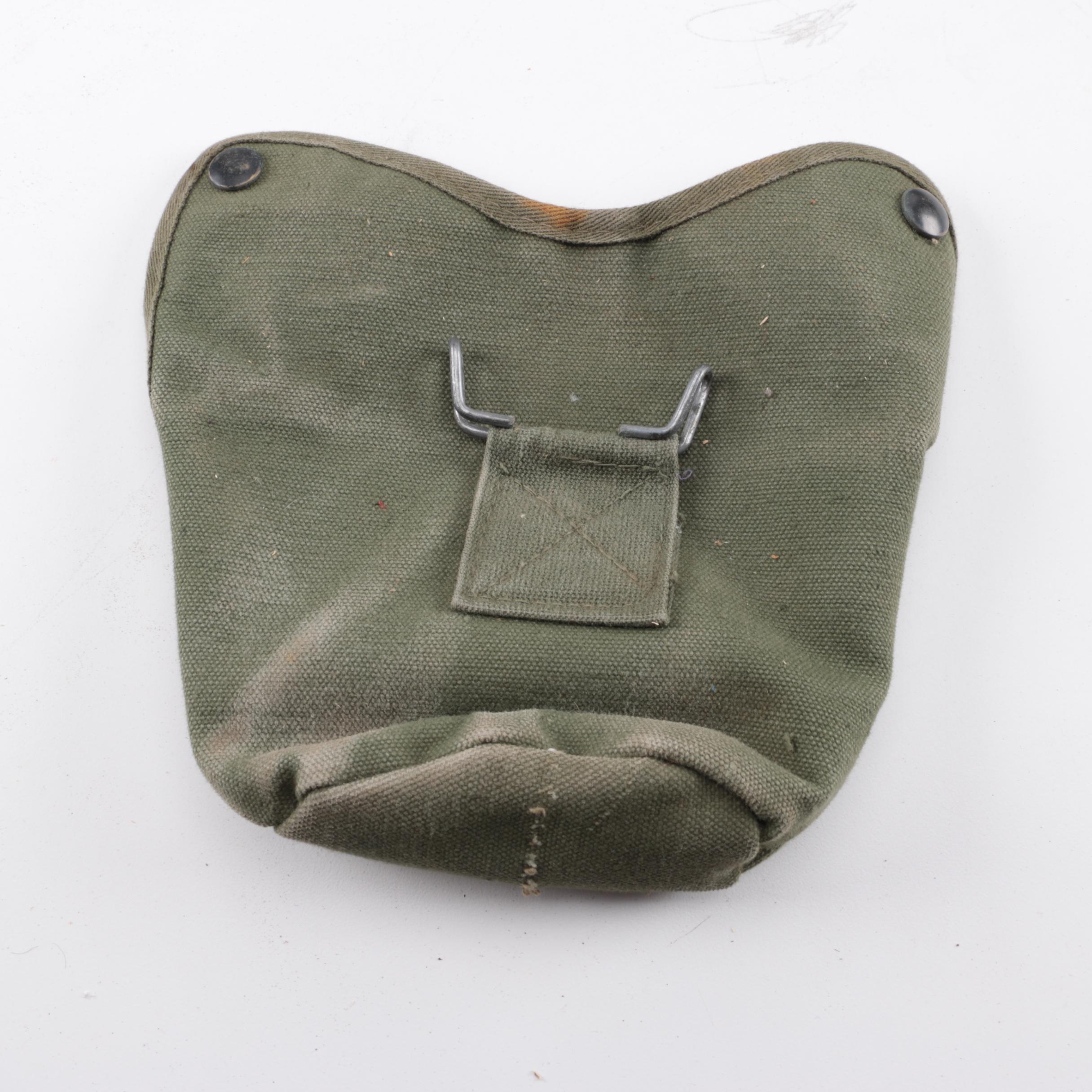 Collection of Military Canteens, Pouches, and Gear