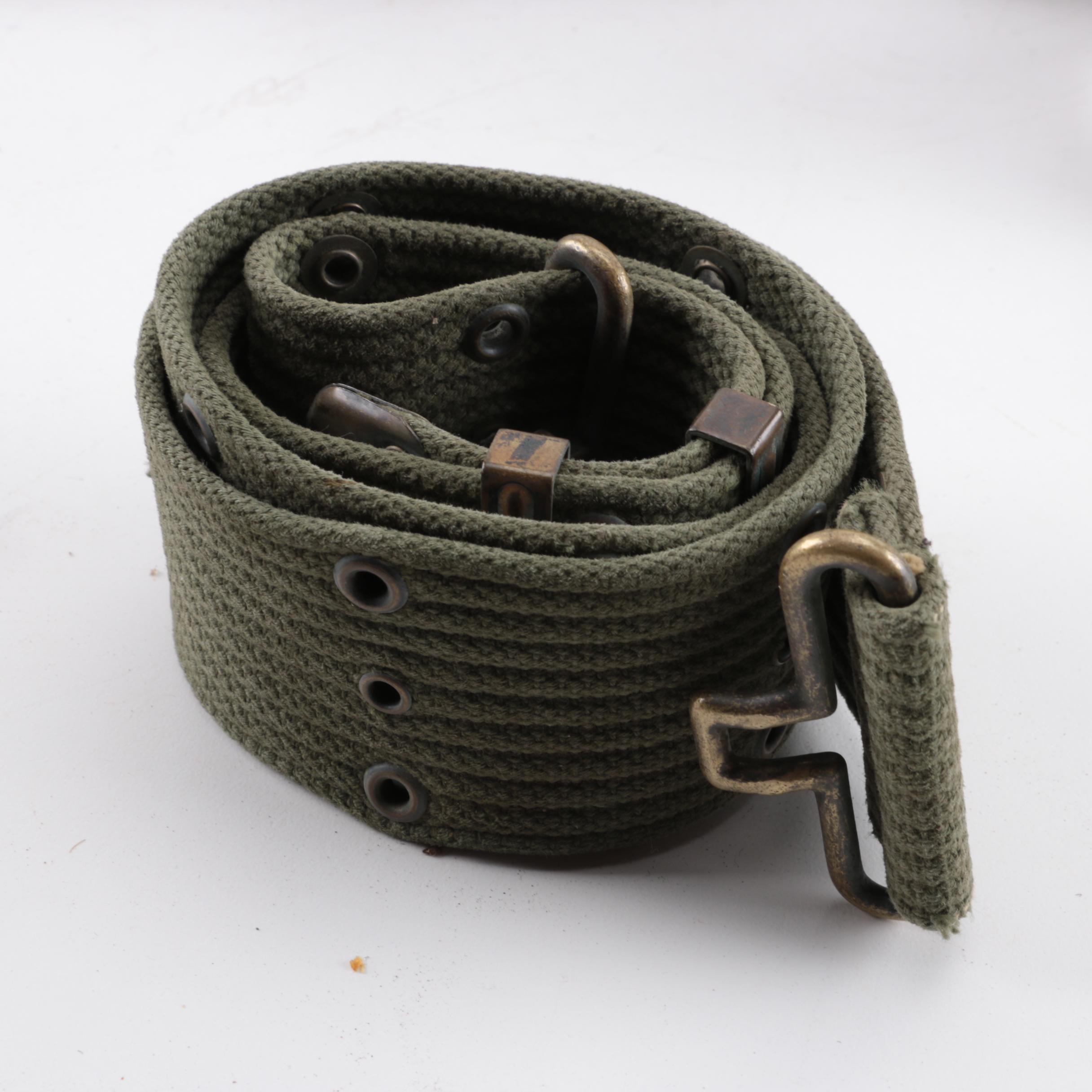 Collection of Military Canteens, Pouches, and Gear