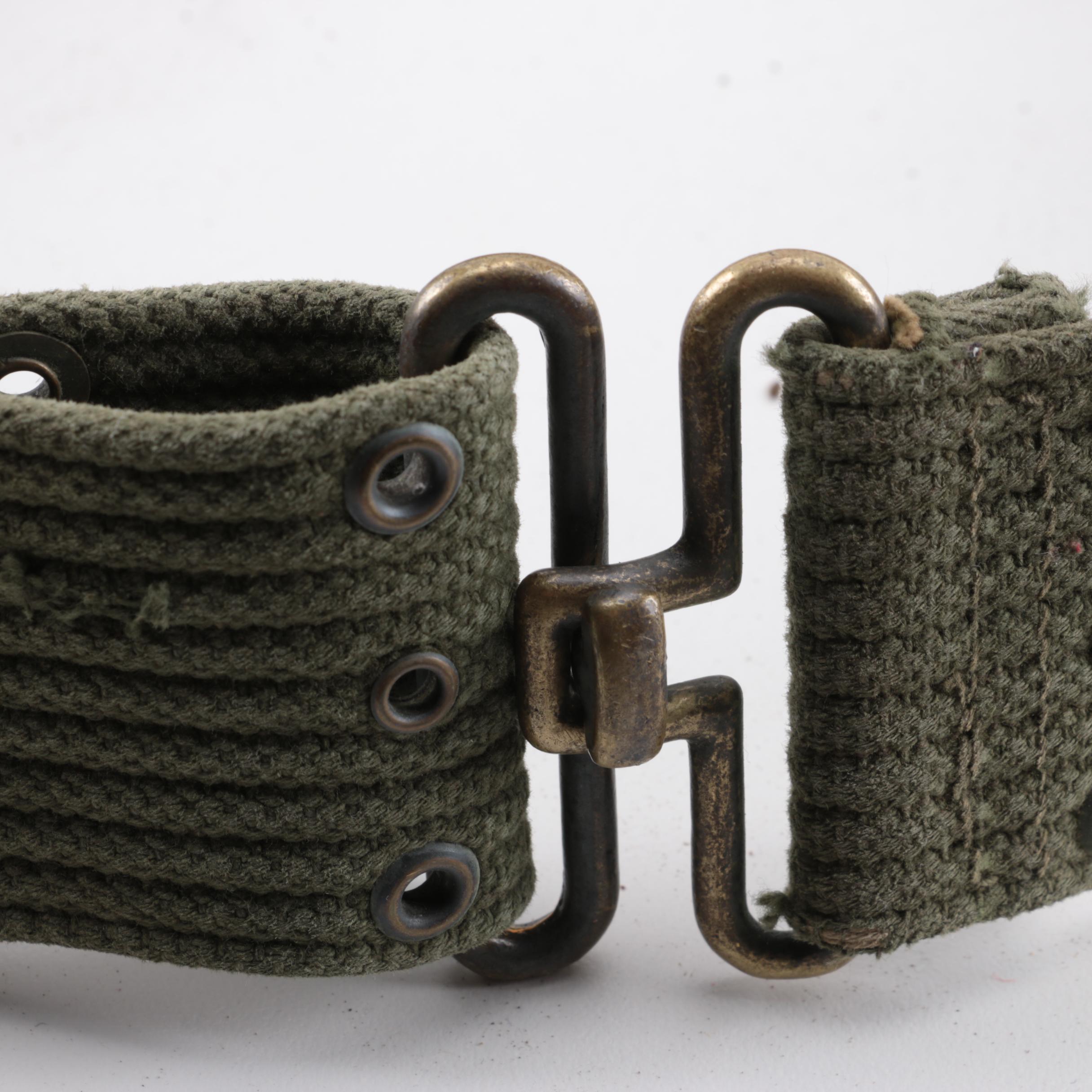 Collection of Military Canteens, Pouches, and Gear