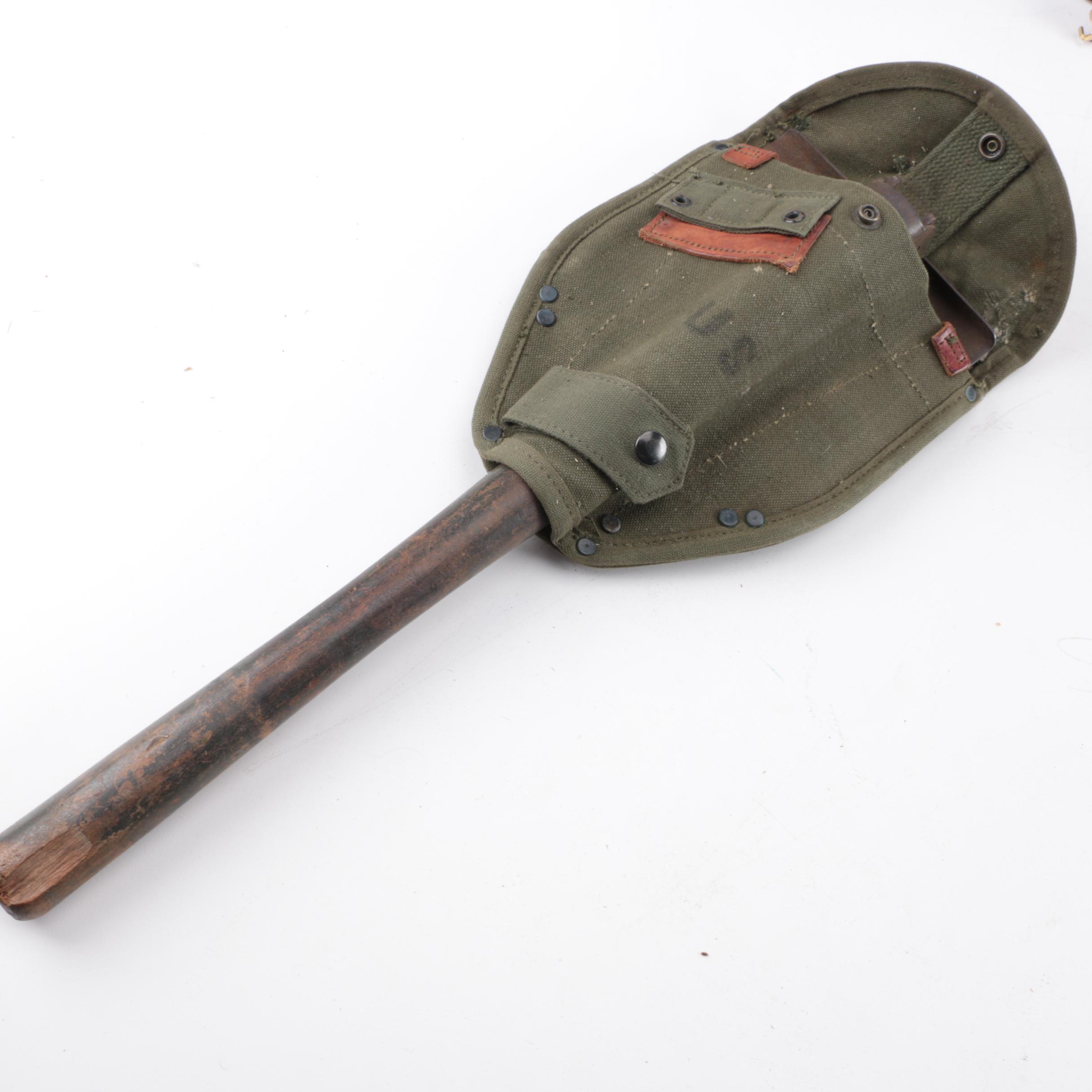 Collection of Military Canteens, Pouches, and Gear