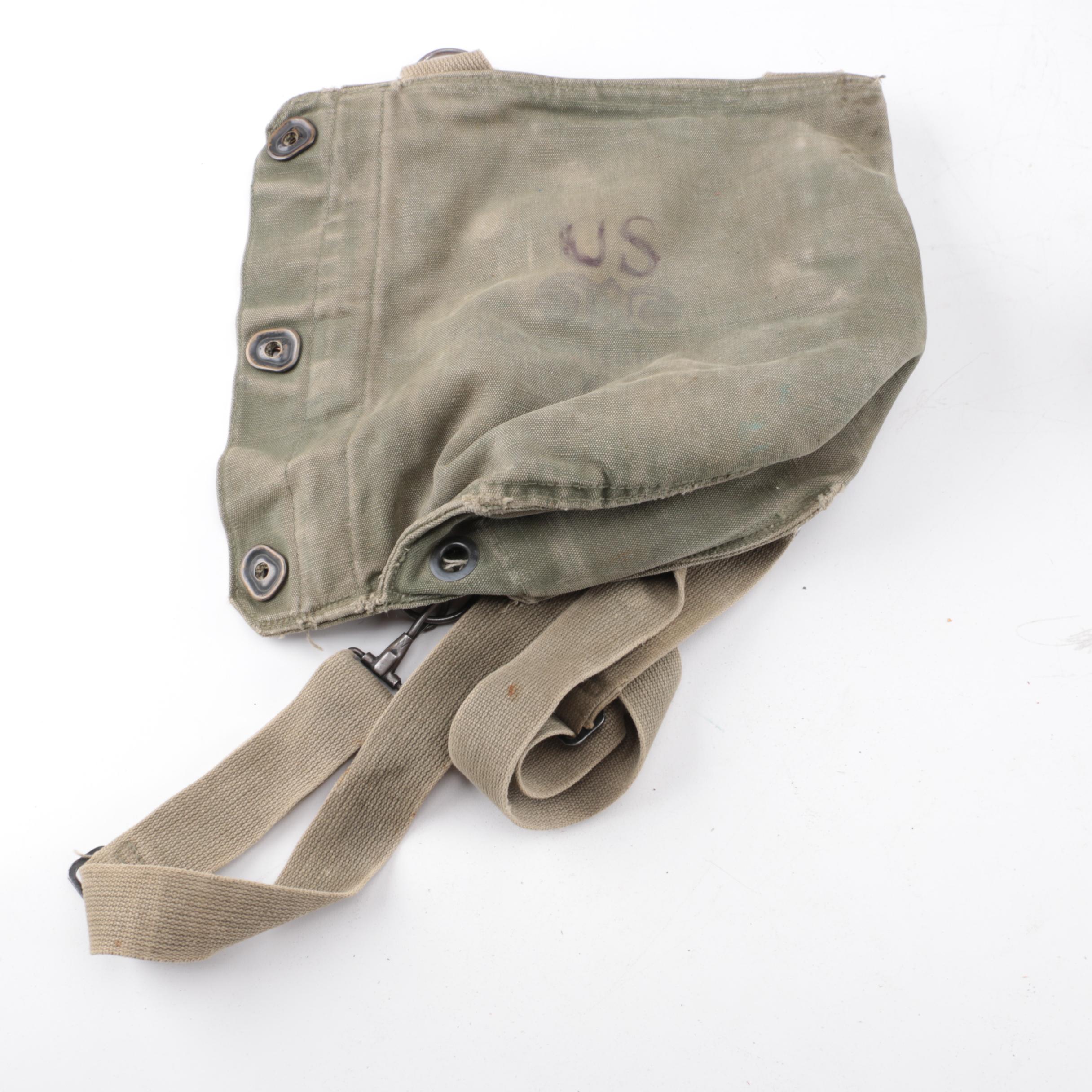 Collection of Military Canteens, Pouches, and Gear