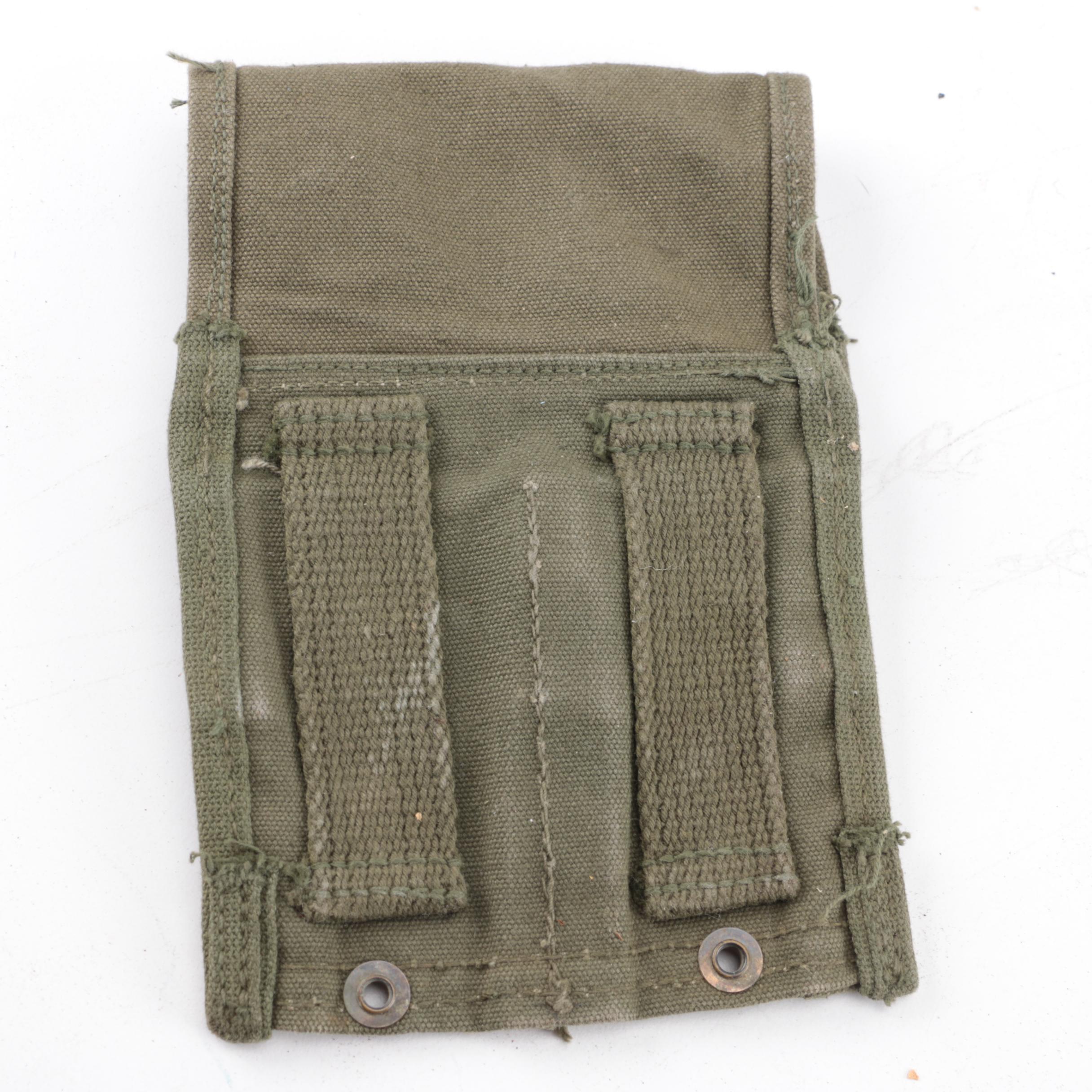 Collection of Military Canteens, Pouches, and Gear