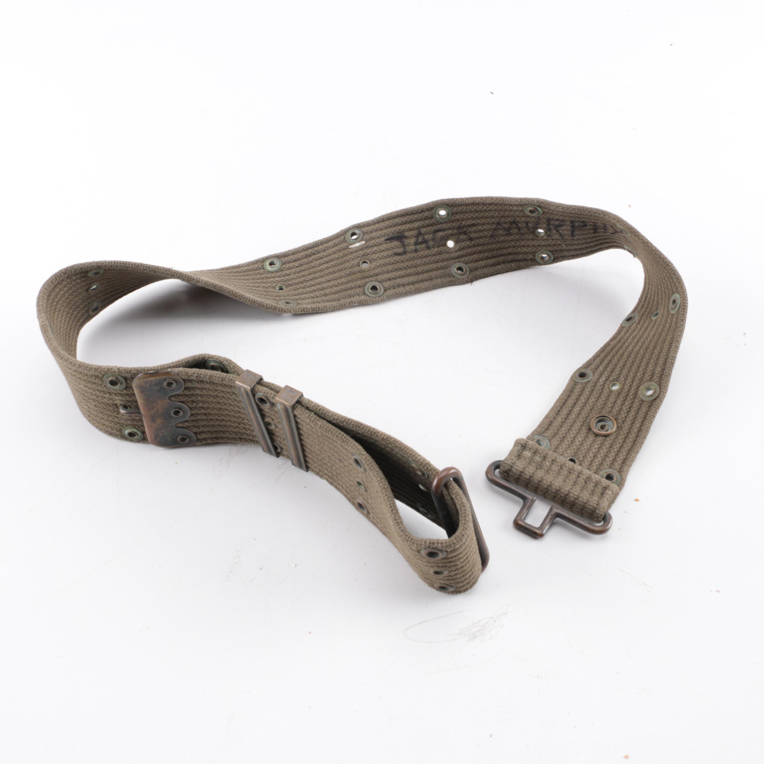 Collection of Military Canteens, Pouches, and Gear