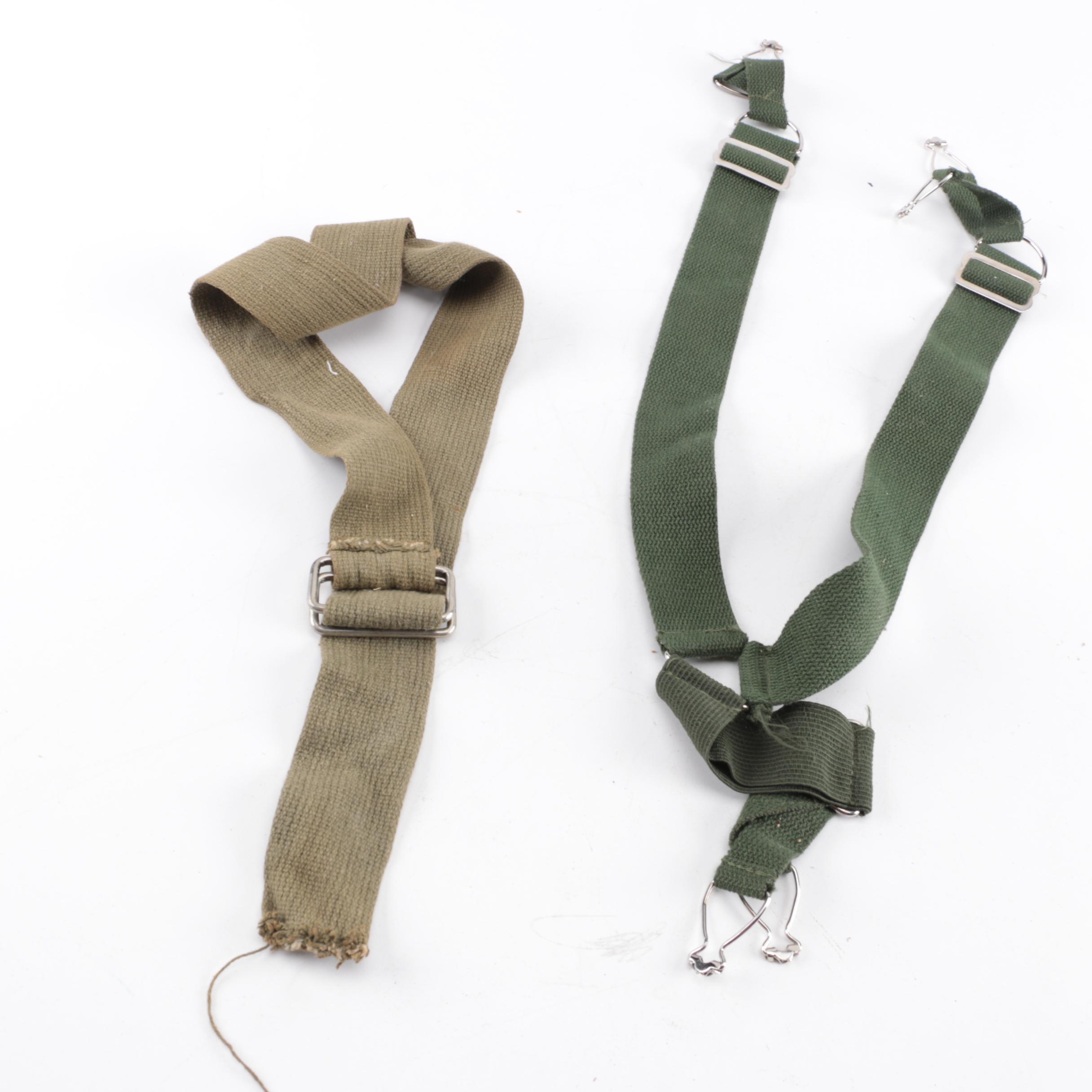 Collection of Military Canteens, Pouches, and Gear