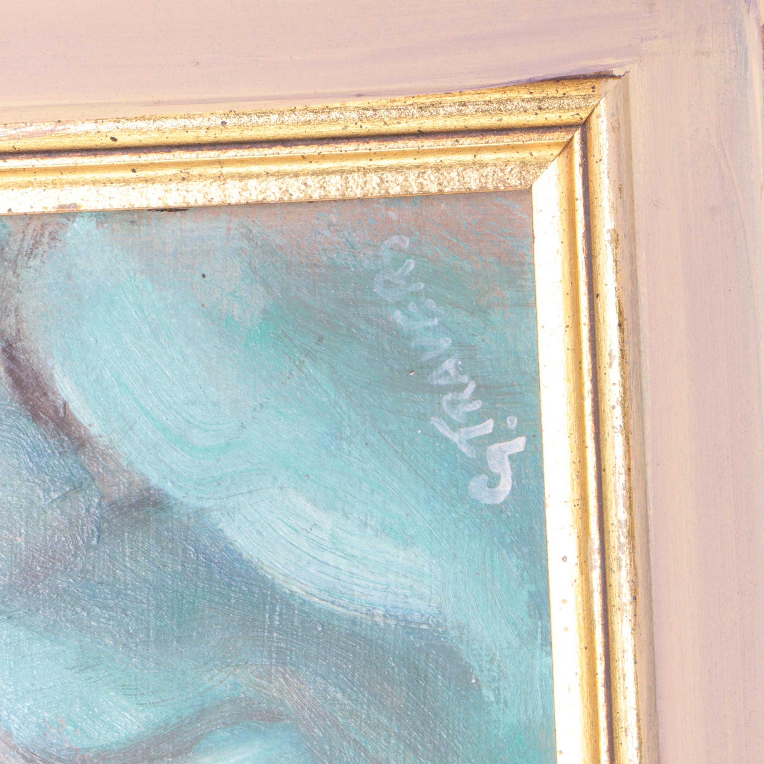 Framed Paint By Number of Raging River