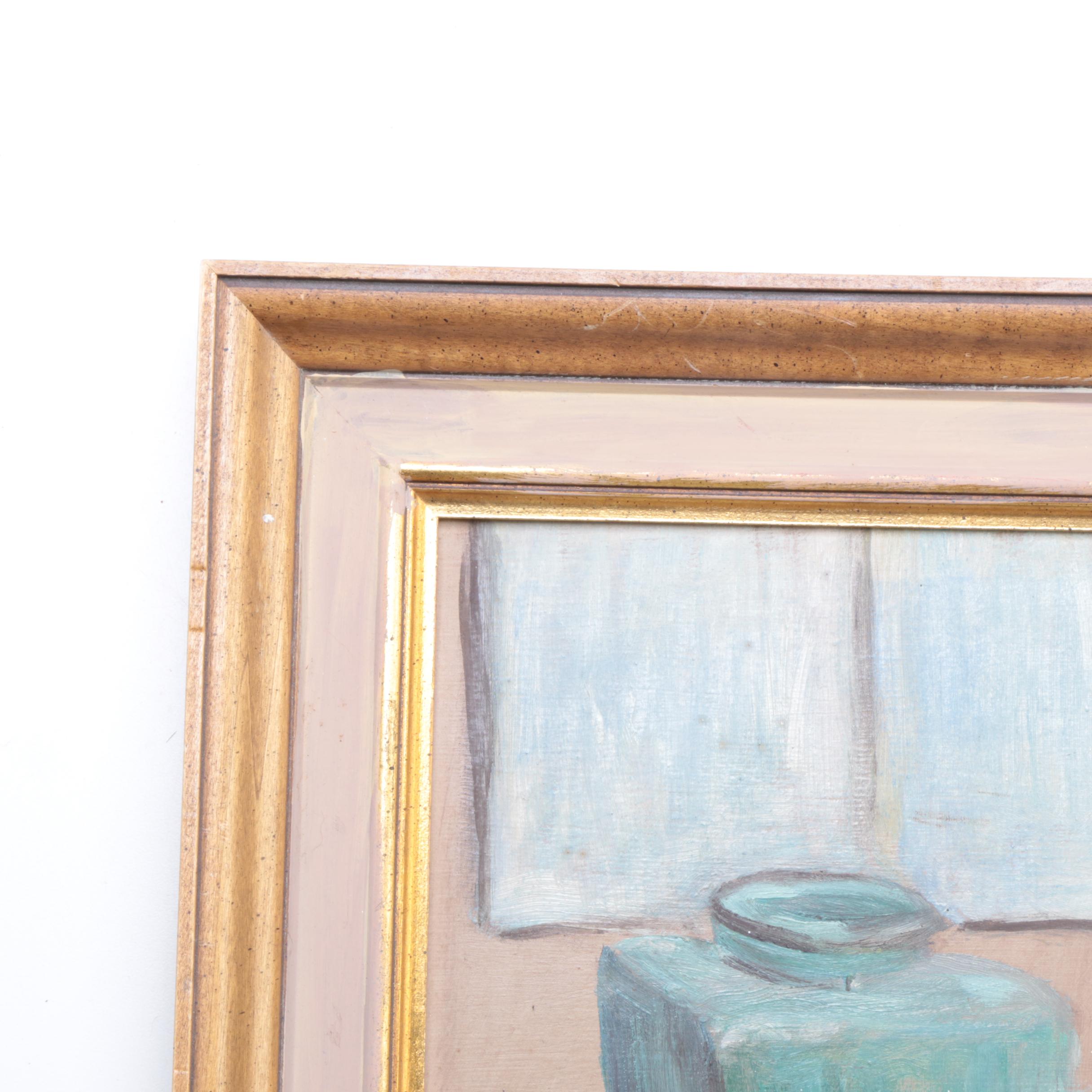 Framed Paint By Number of Raging River