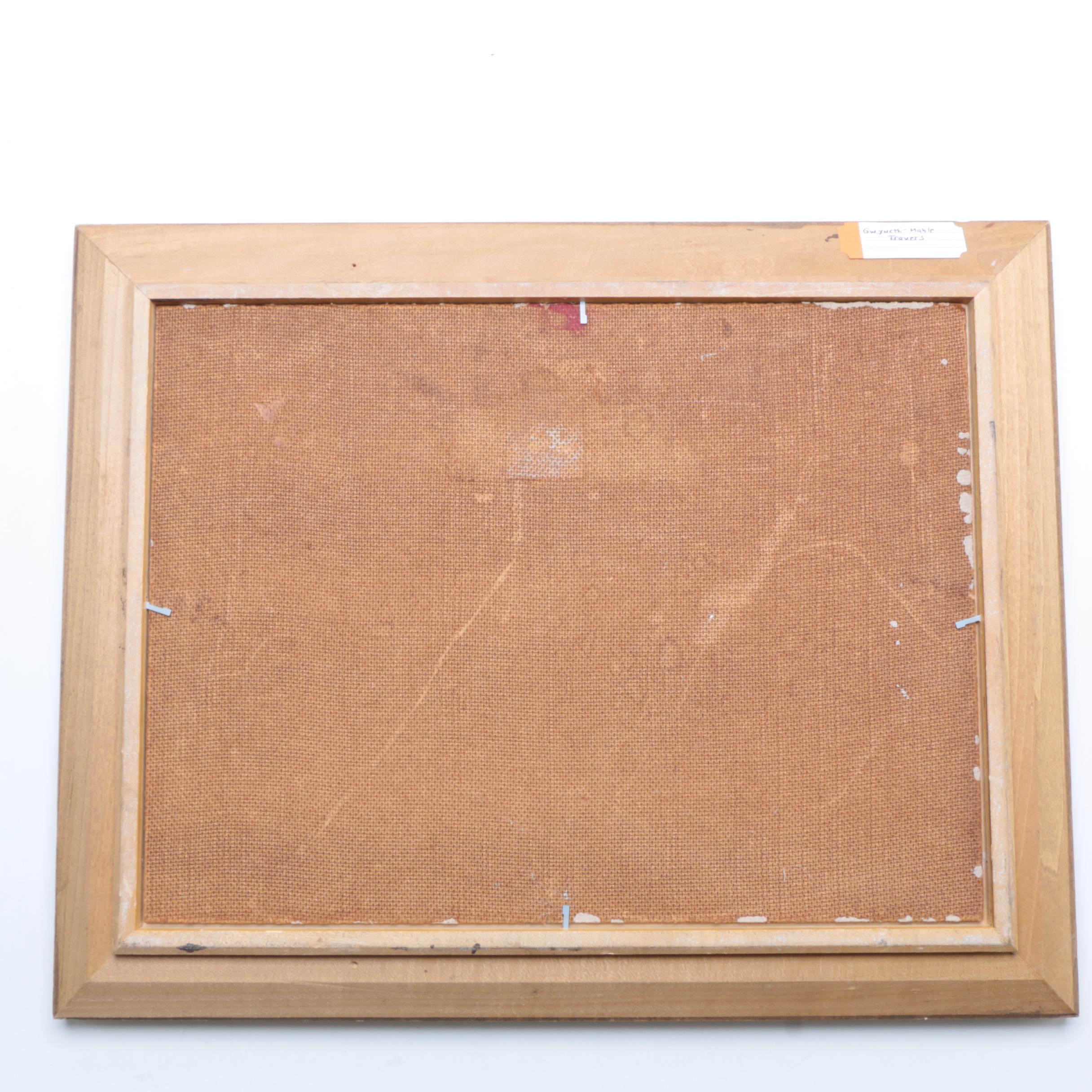 Framed Paint By Number of Raging River