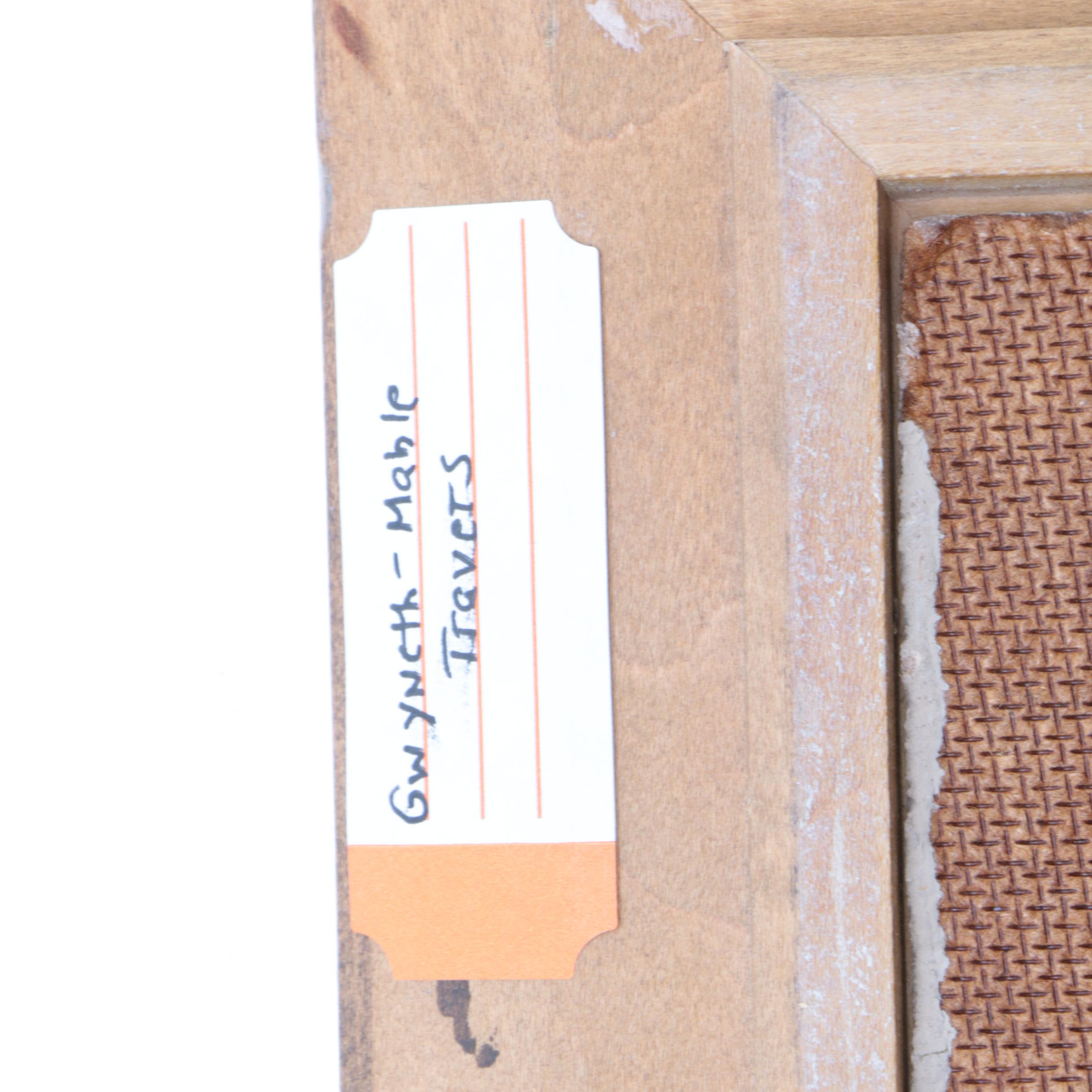 Framed Paint By Number of Raging River