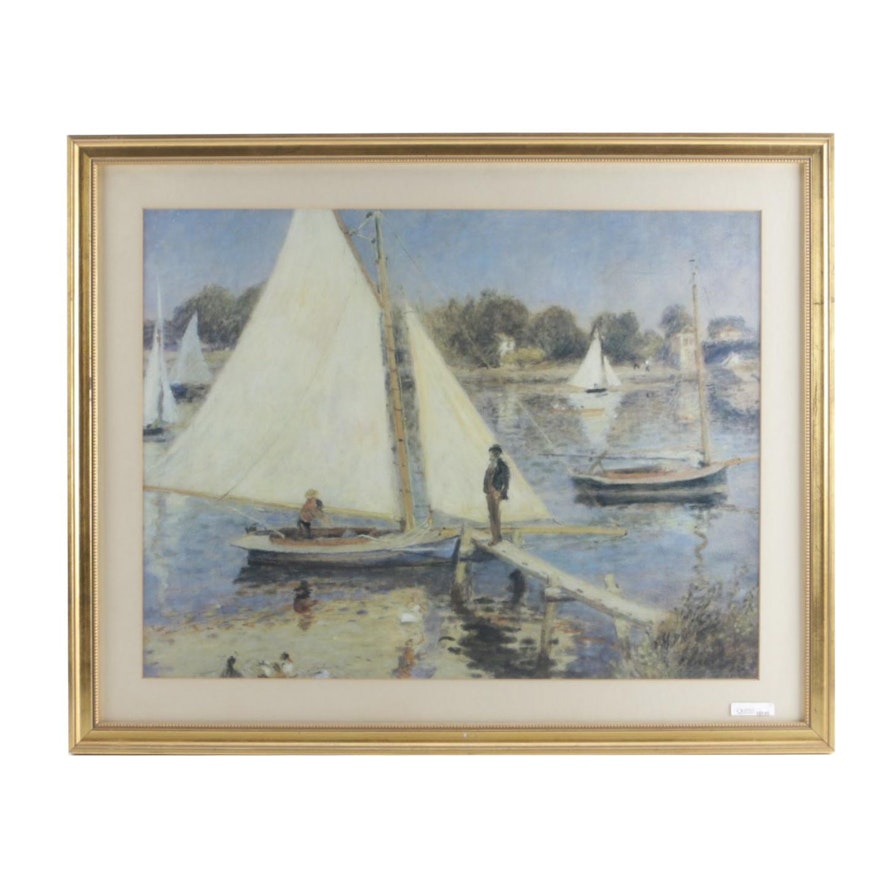 Offset Lithograph After Renoir "The Seine at Argenteuil"