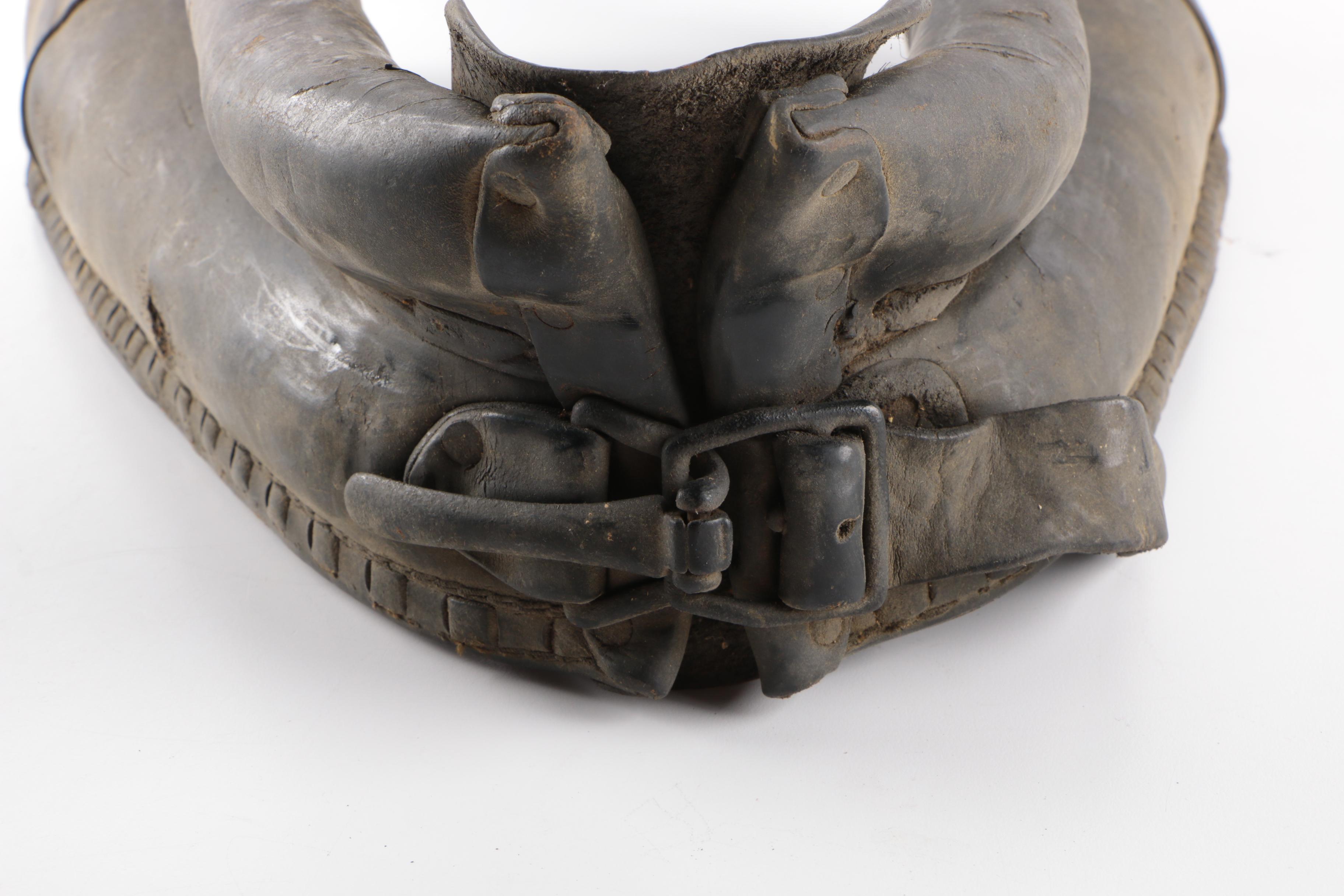 Black Leather Horse Saddle and Accessories