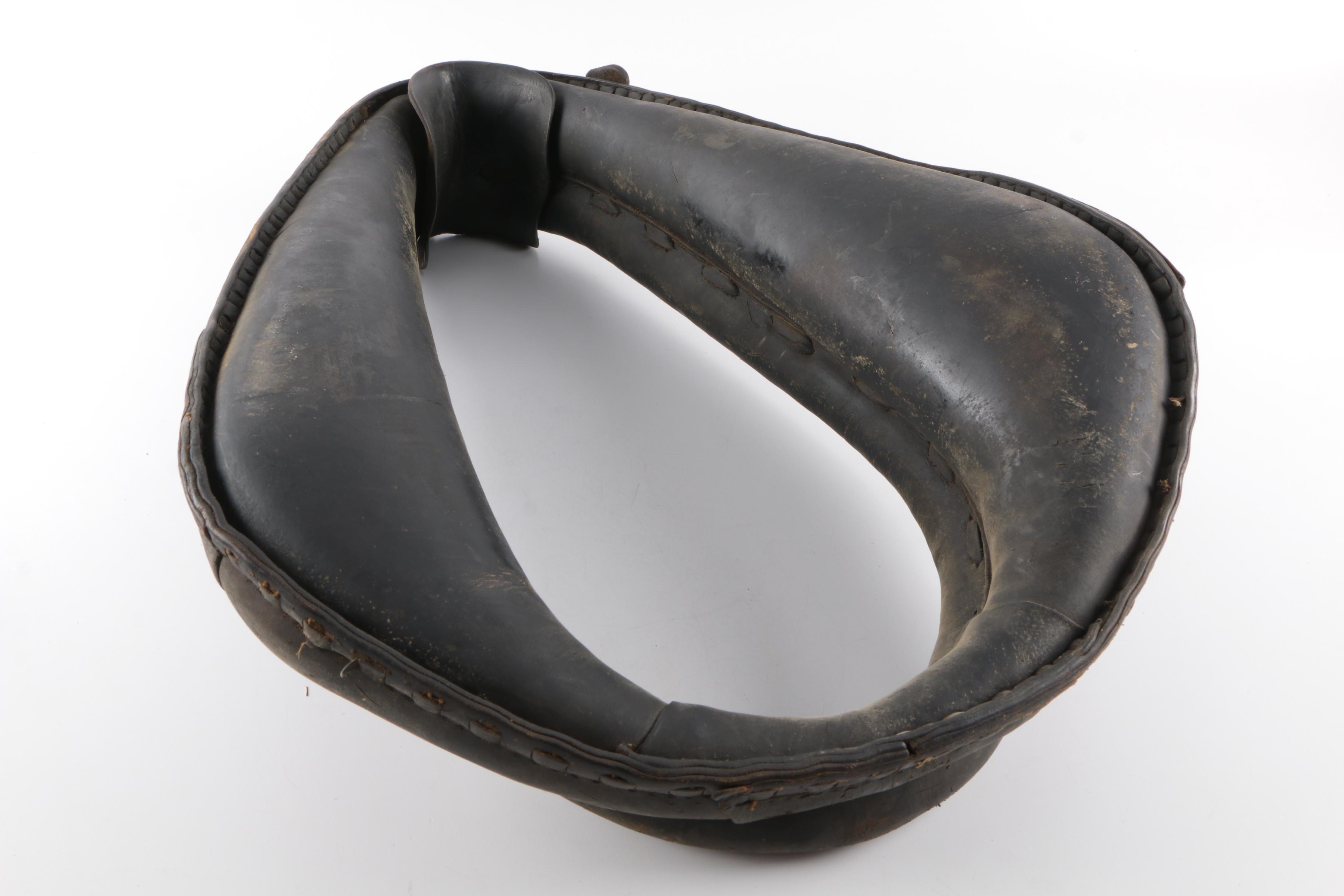 Black Leather Horse Saddle and Accessories