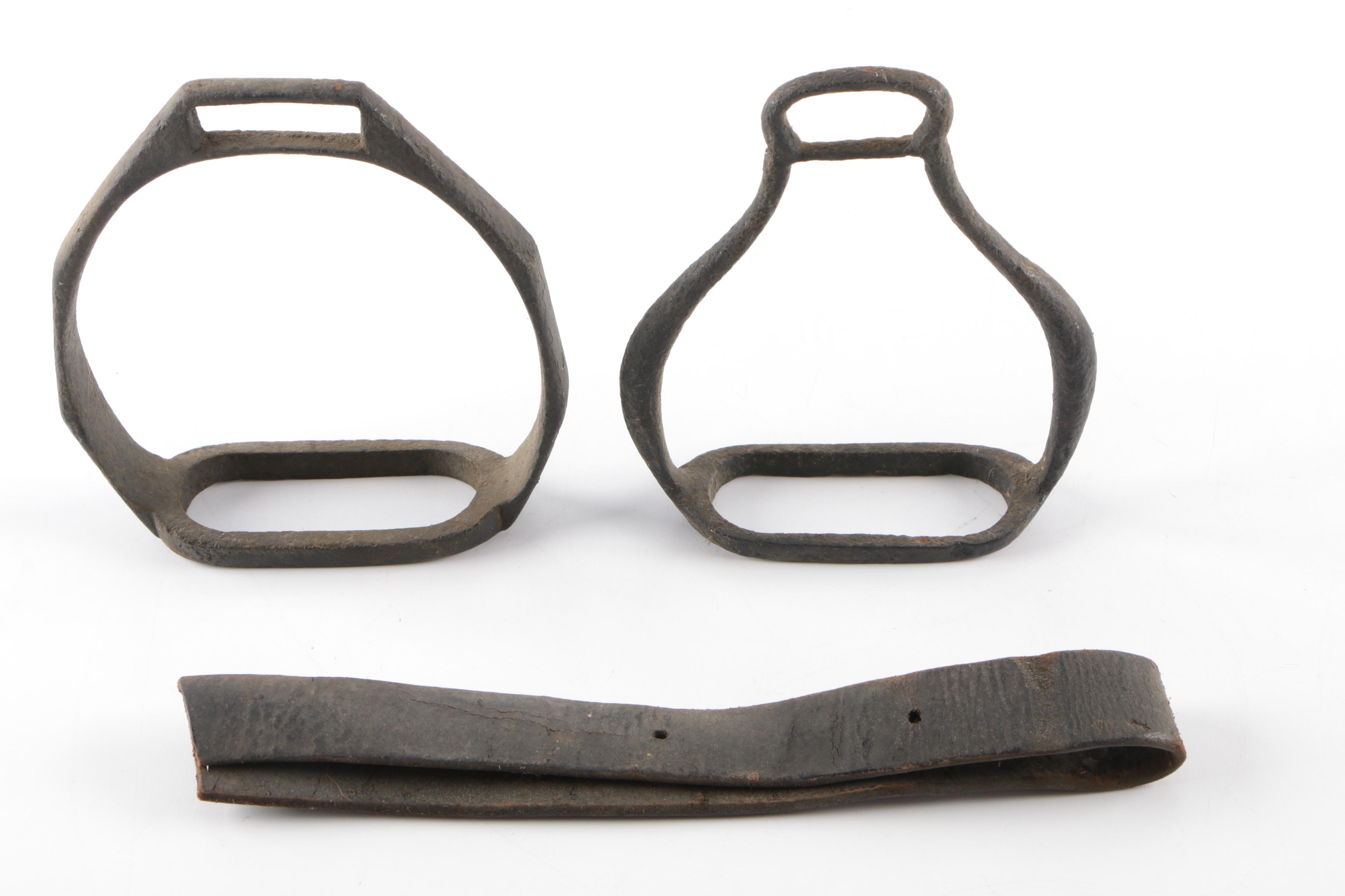 Black Leather Horse Saddle and Accessories