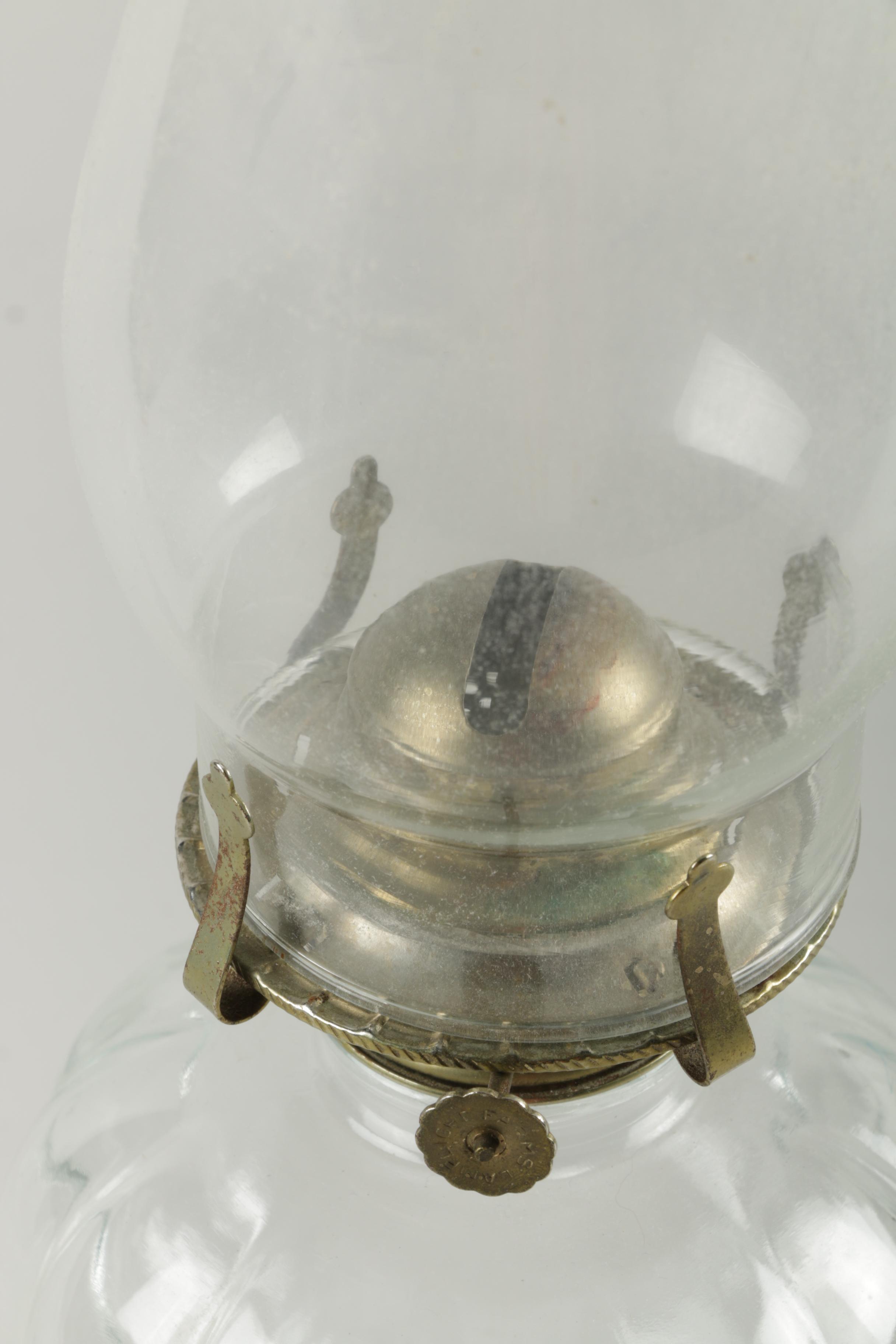 Glass Hurricane lamps