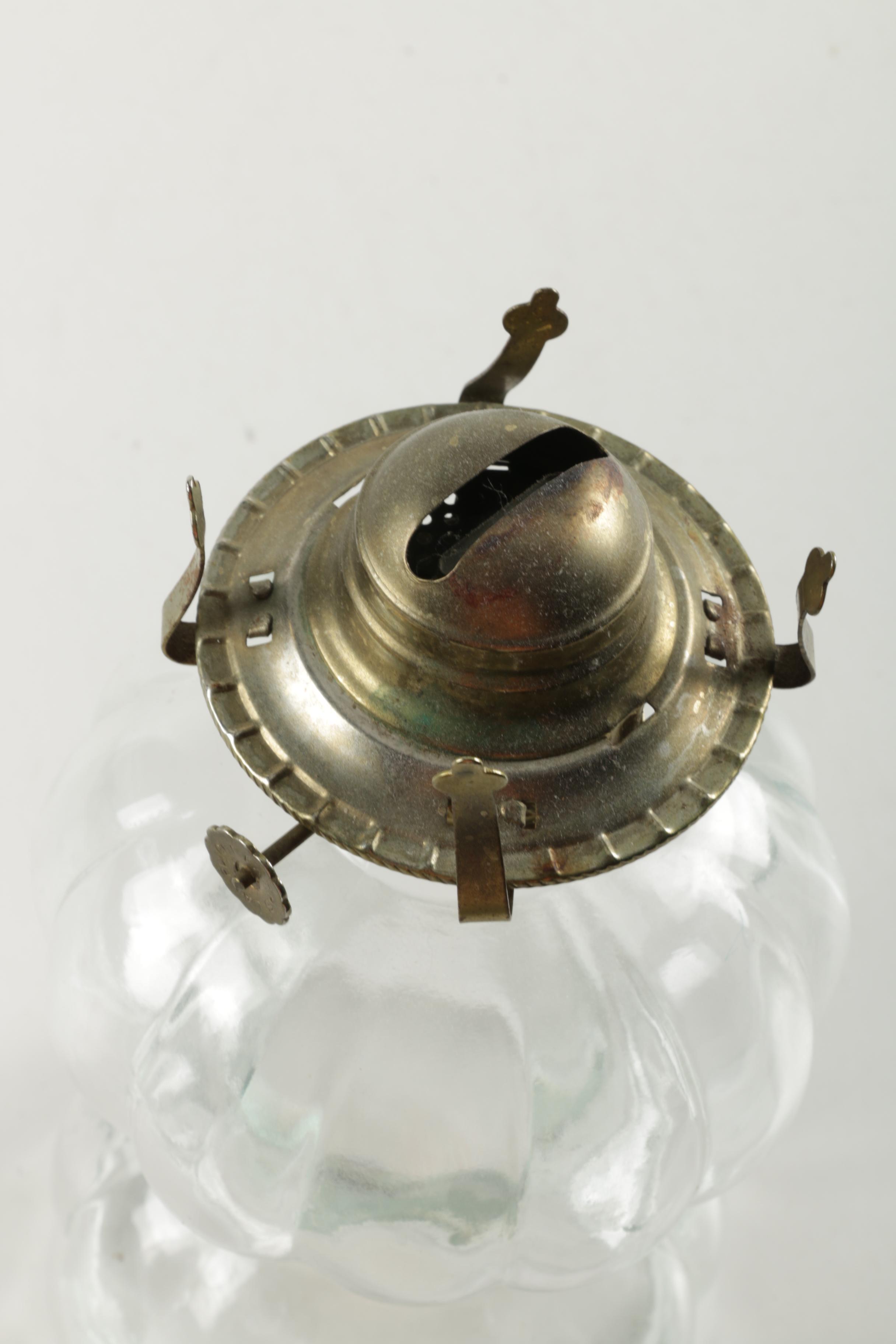 Glass Hurricane lamps