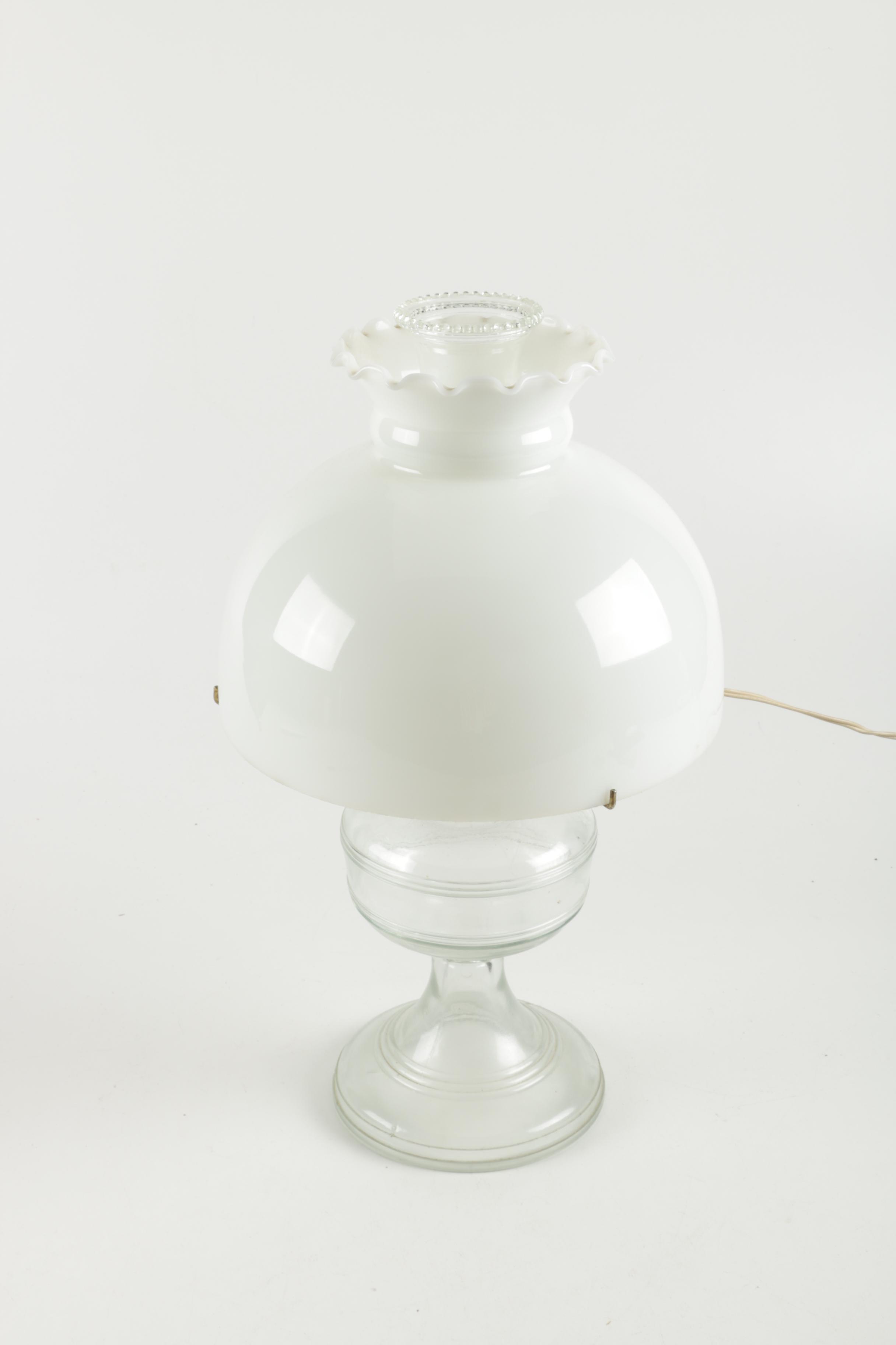 Glass Hurricane lamps