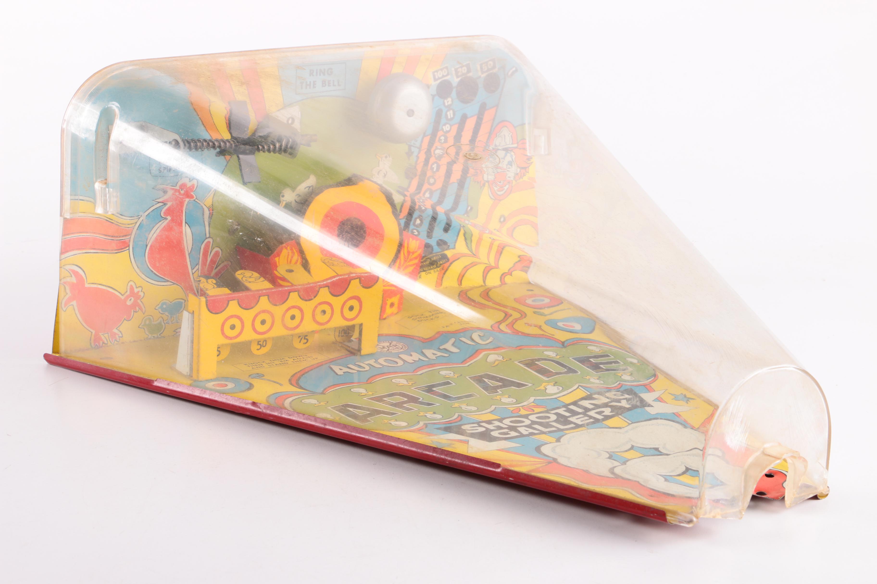 Arcade Shooting Gallery with Toy Cap Gun