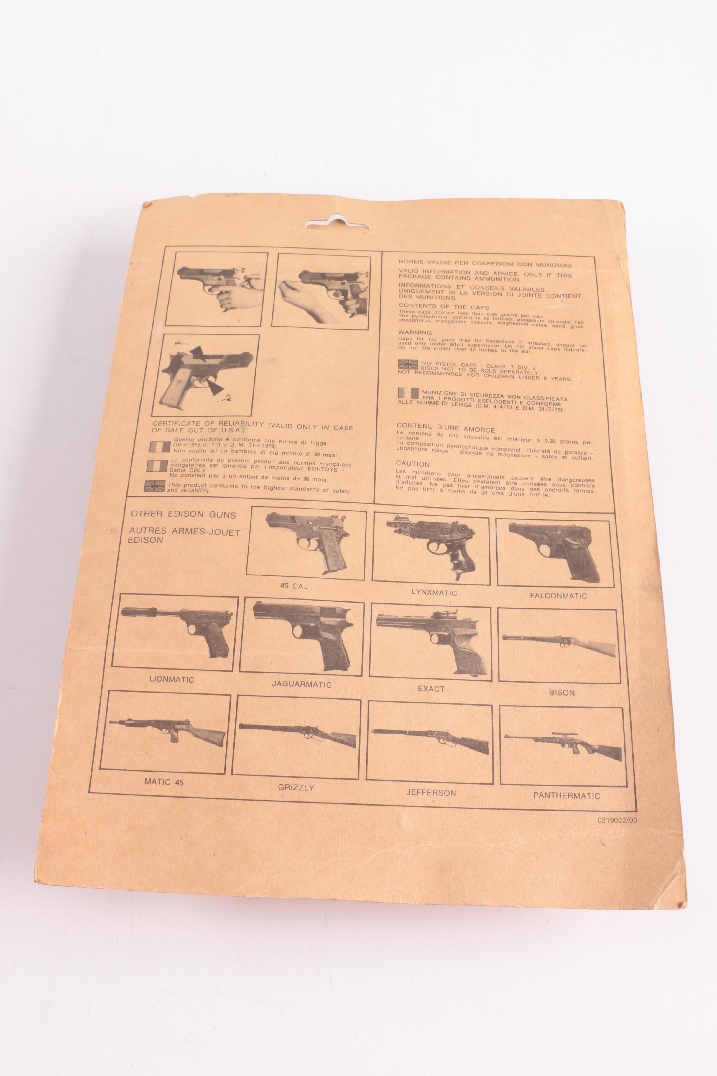 Arcade Shooting Gallery with Toy Cap Gun