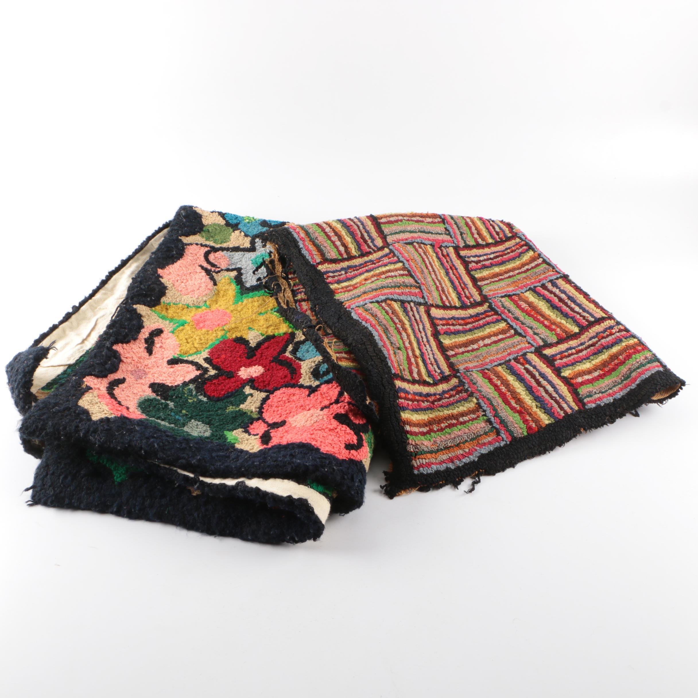 Vintage Hand Hooked Accent Rugs