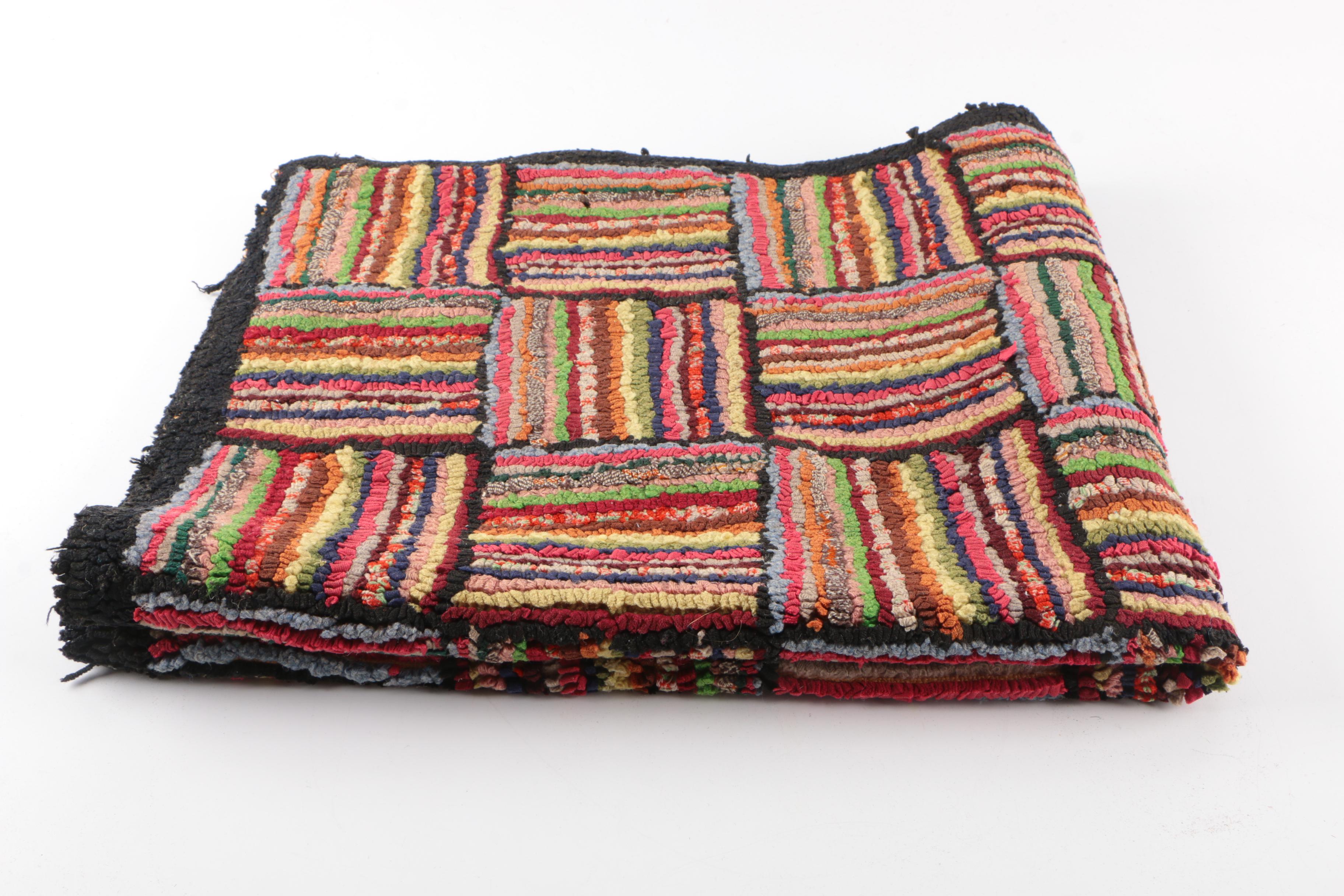 Vintage Hand Hooked Accent Rugs