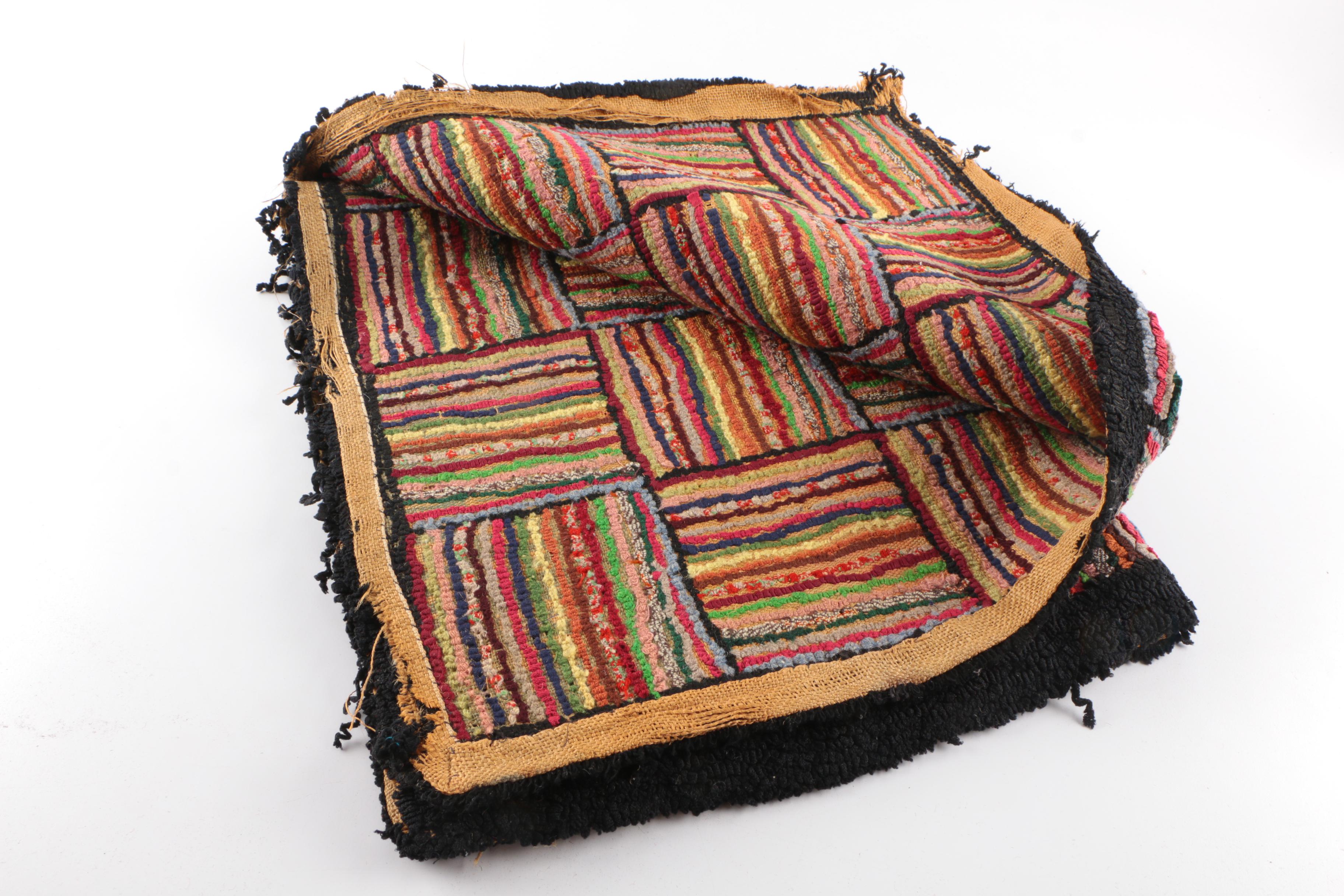 Vintage Hand Hooked Accent Rugs