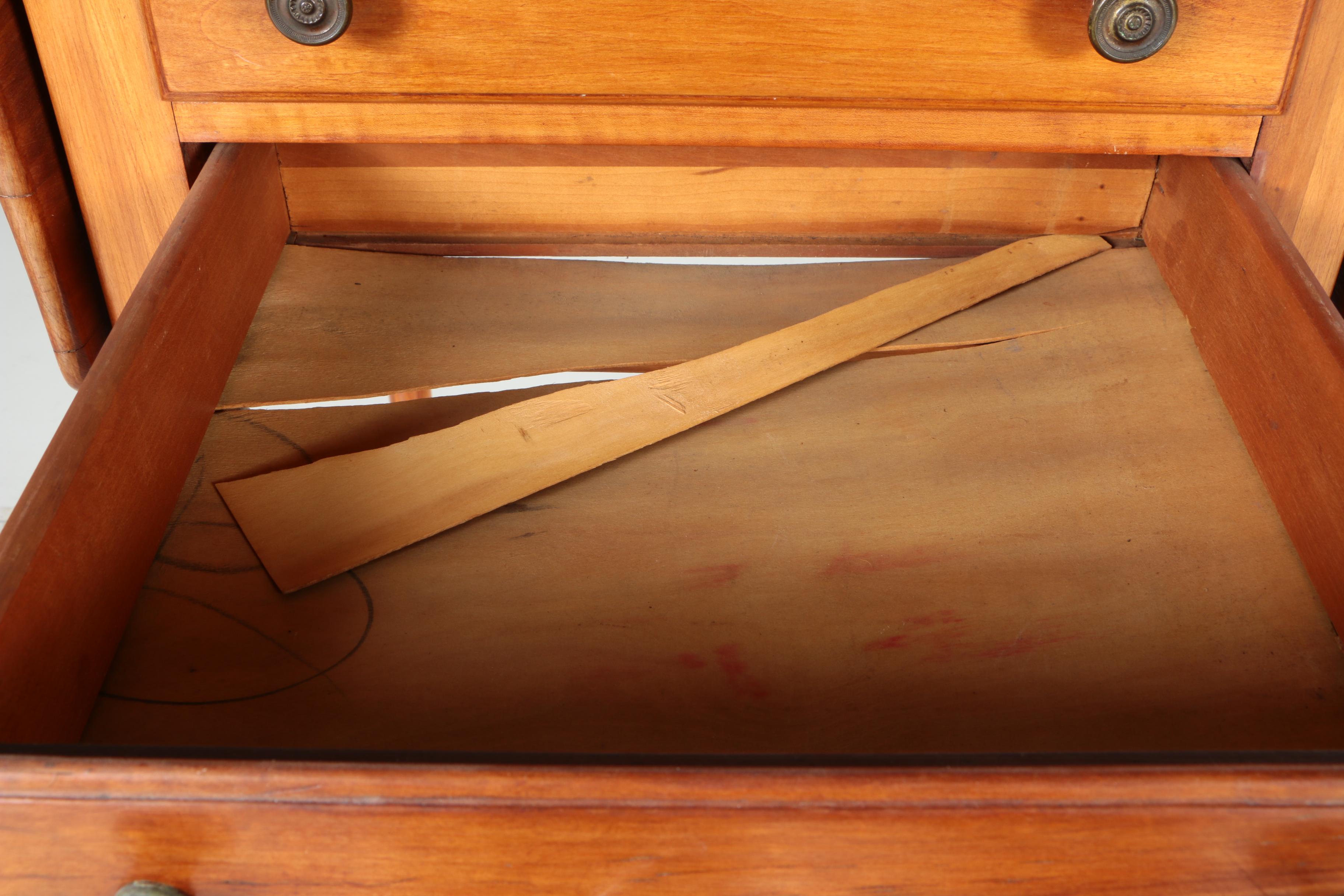 Vintage Drop Leaf Cherry Side Table