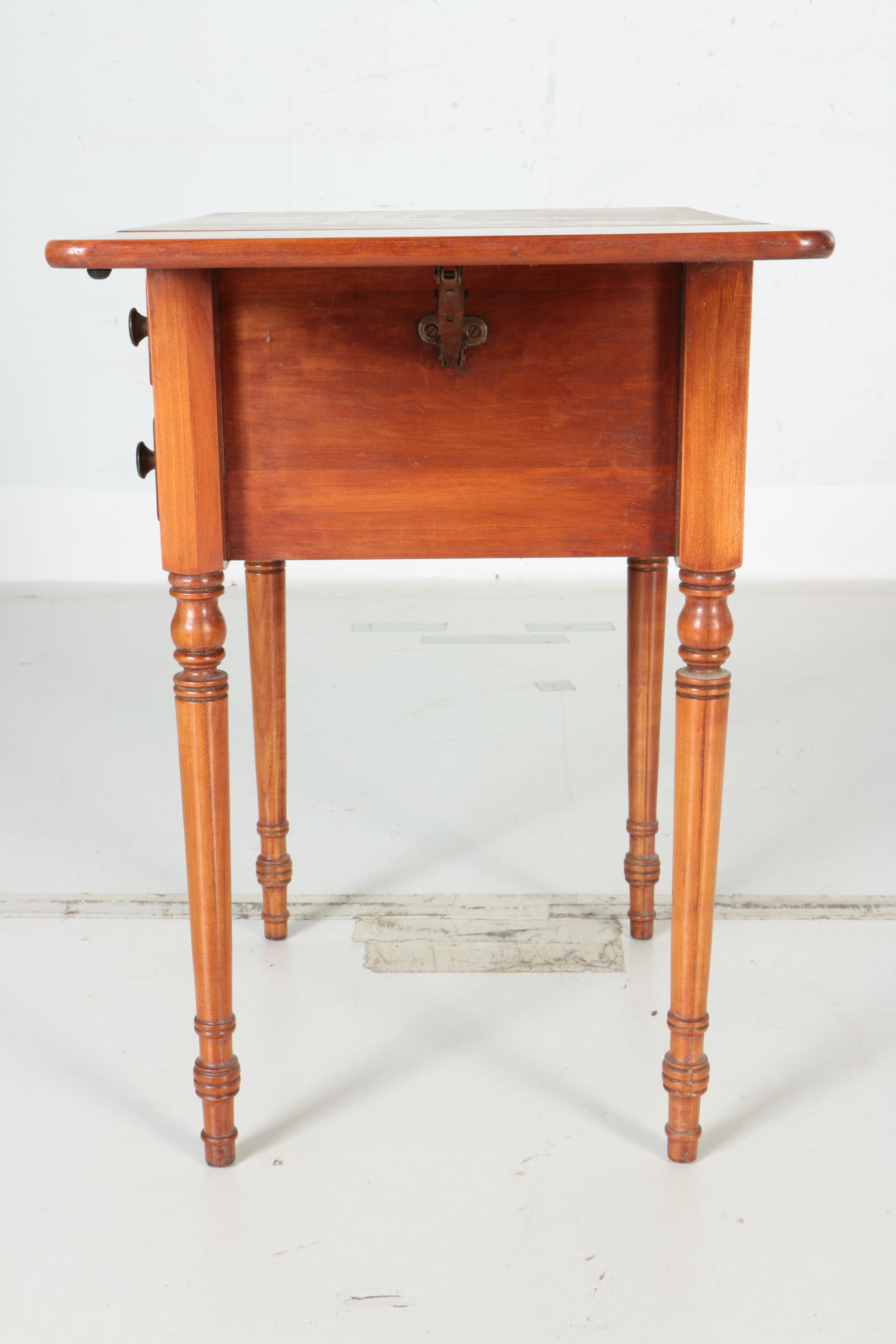 Vintage Drop Leaf Cherry Side Table