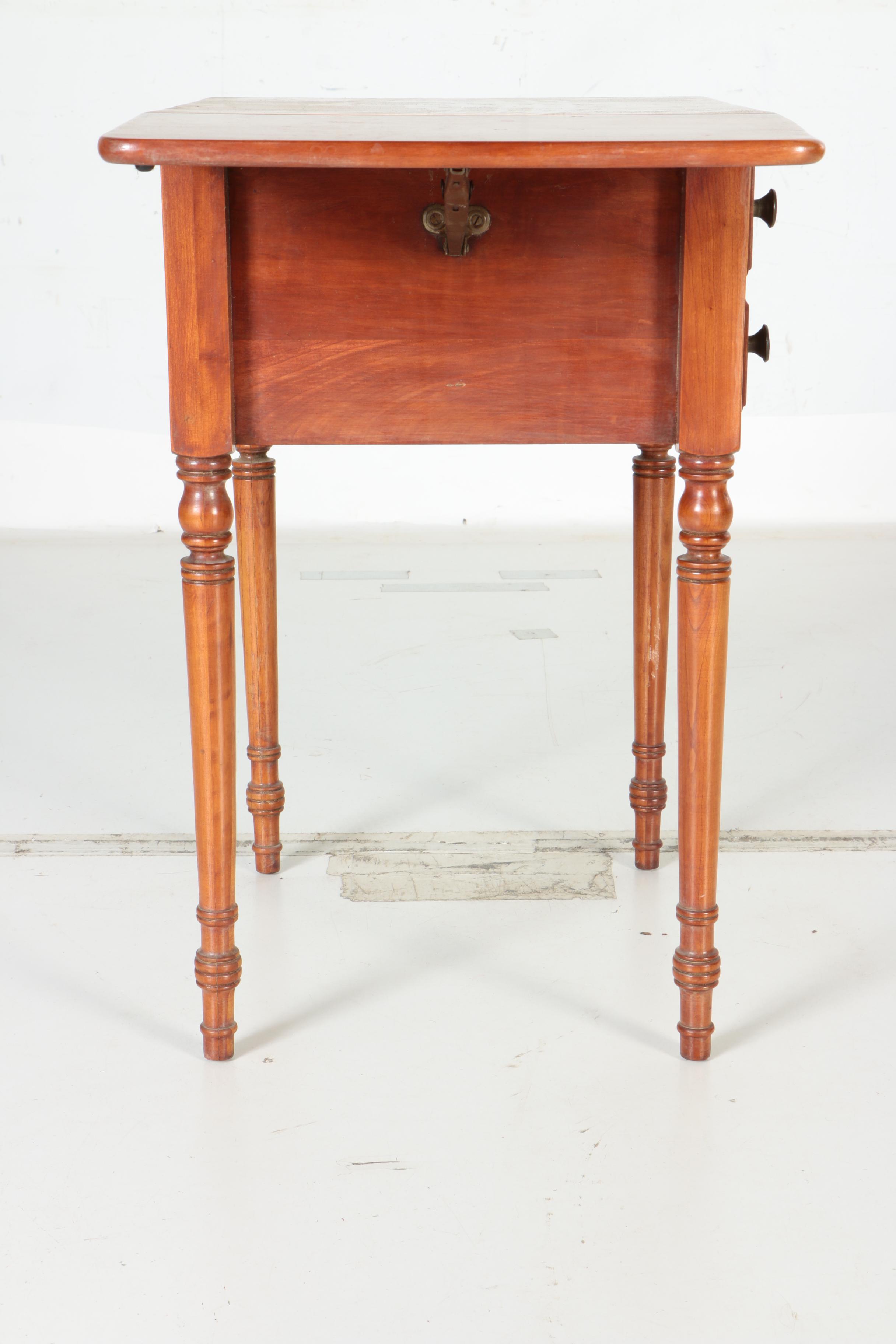 Vintage Drop Leaf Cherry Side Table
