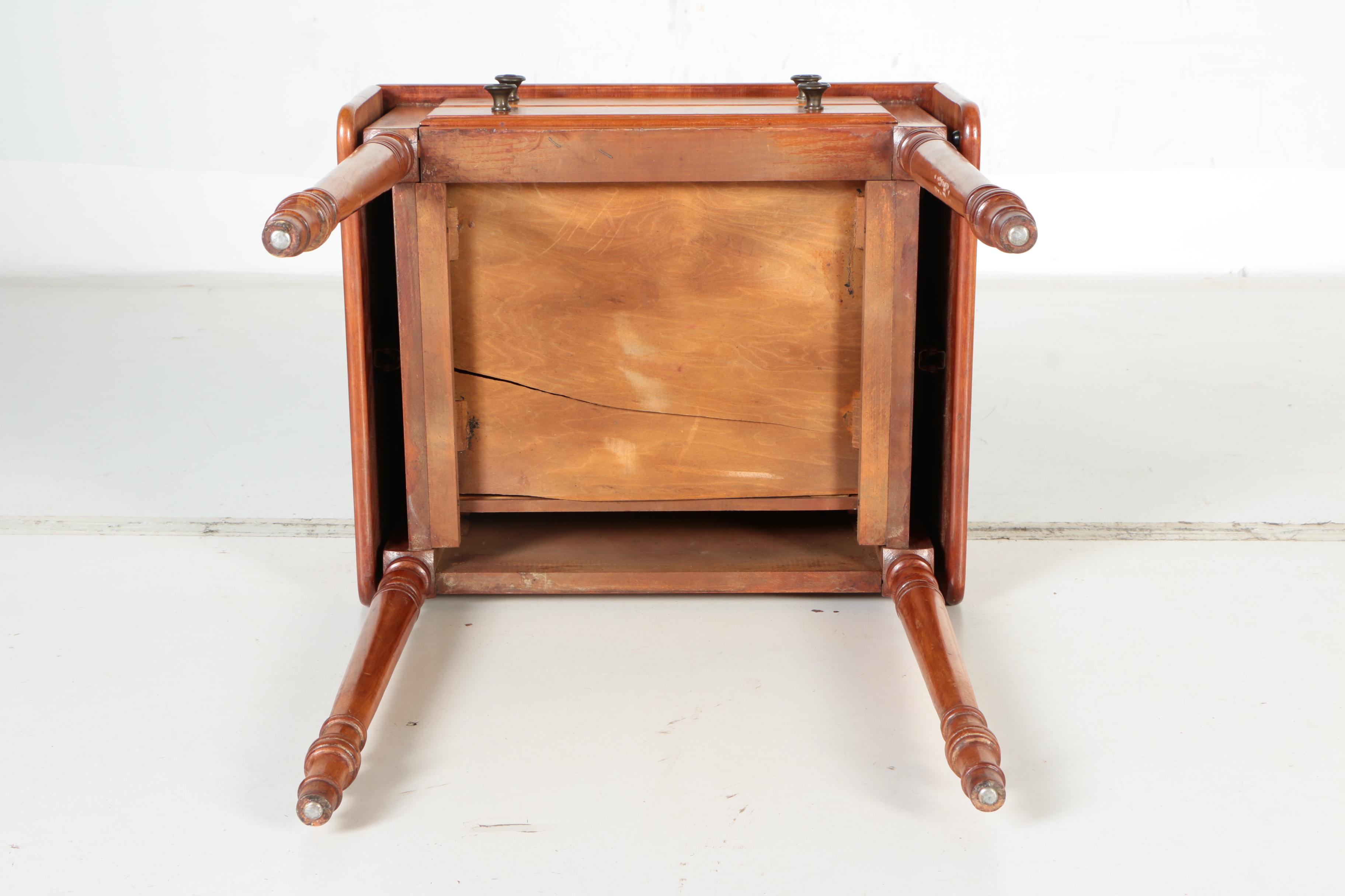 Vintage Drop Leaf Cherry Side Table