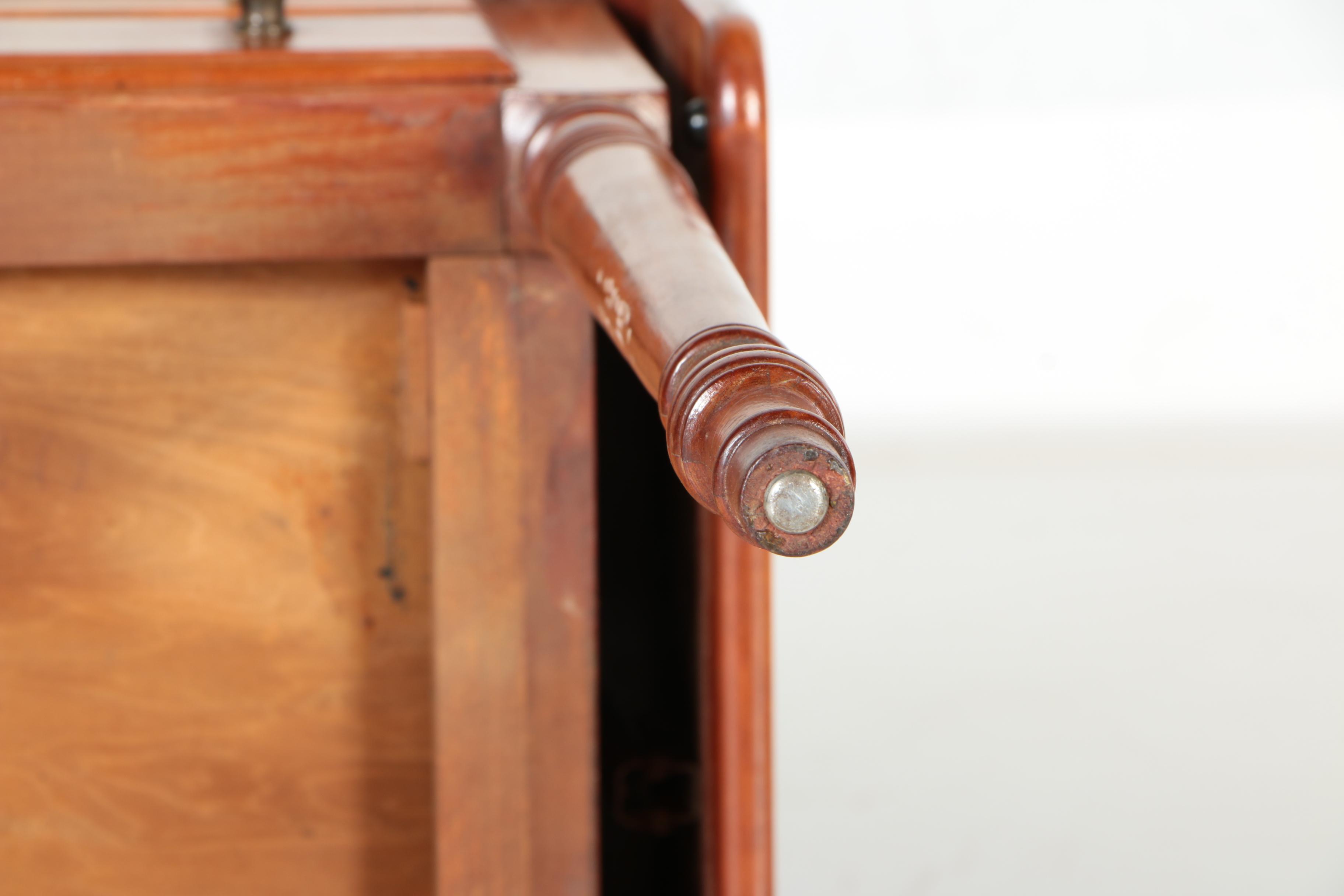 Vintage Drop Leaf Cherry Side Table