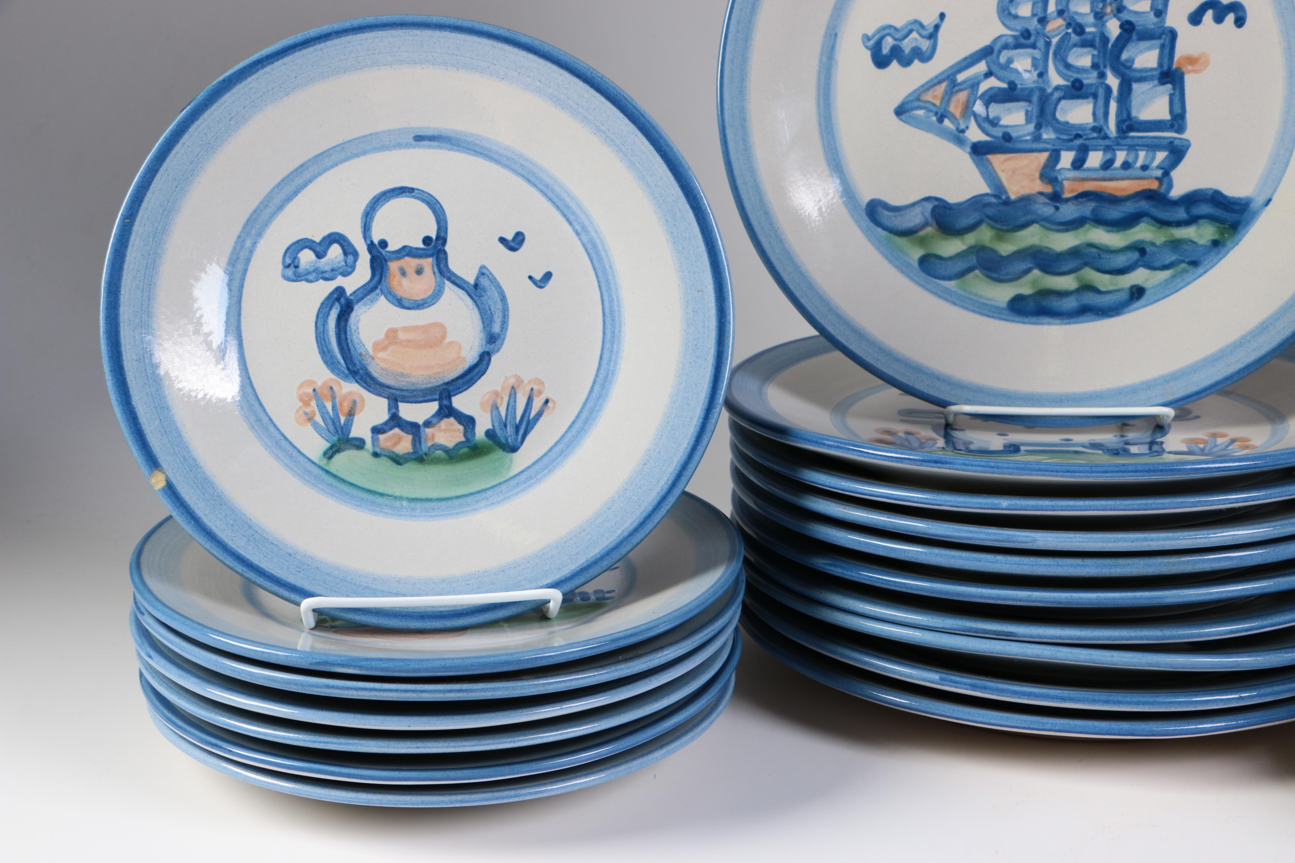 M. Hadley Stoneware Plate Collection