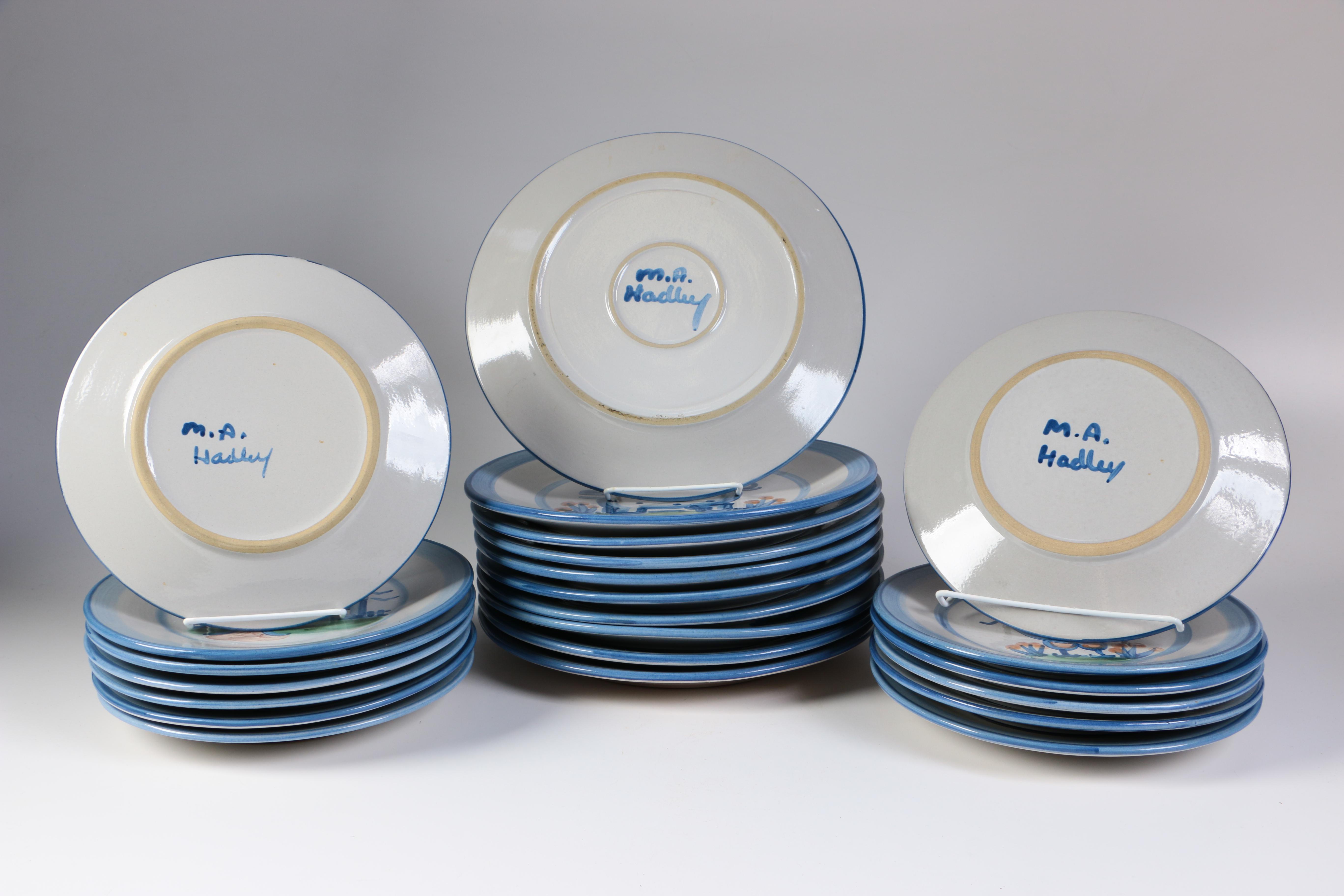 M. Hadley Stoneware Plate Collection