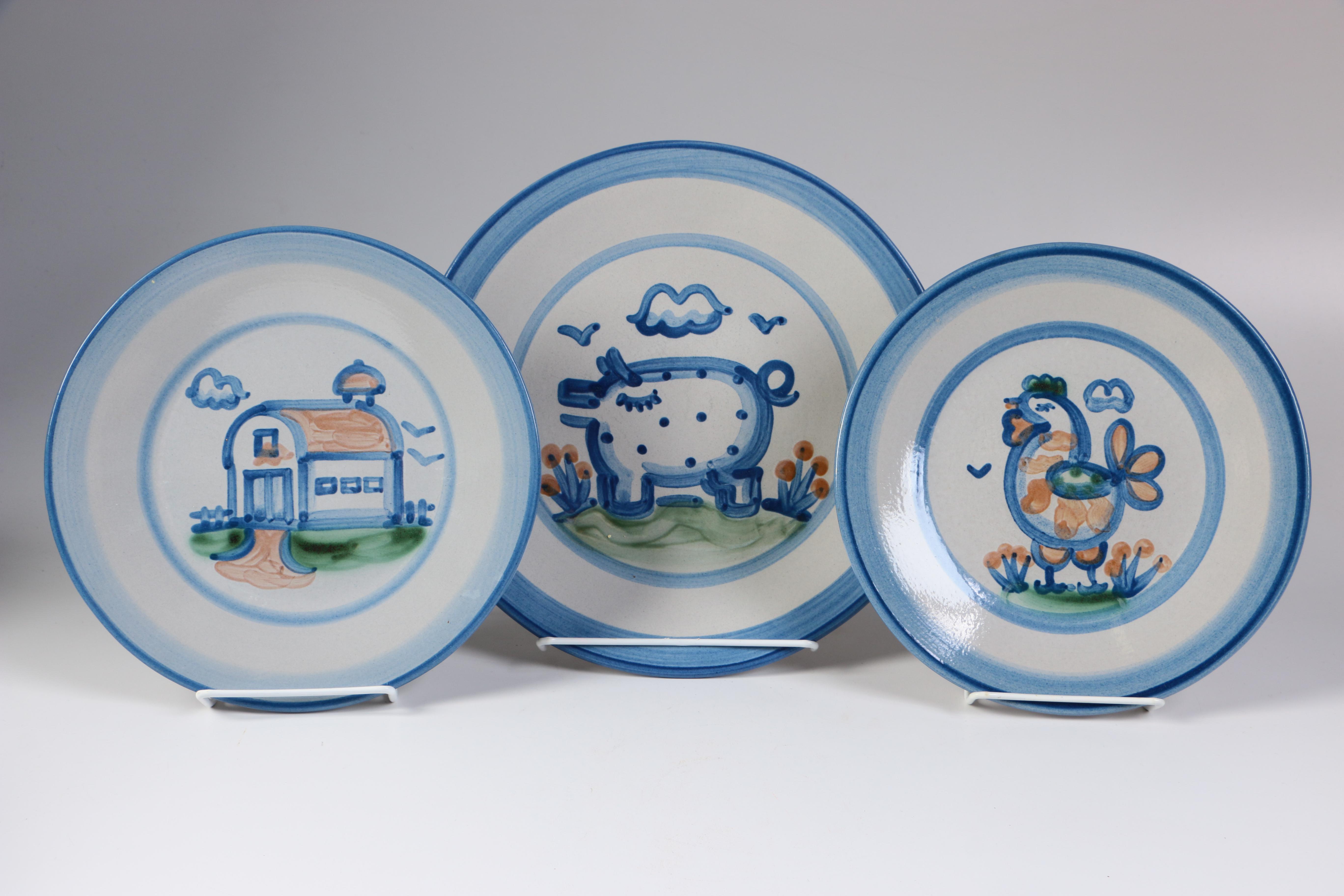 M. Hadley Stoneware Plate Collection
