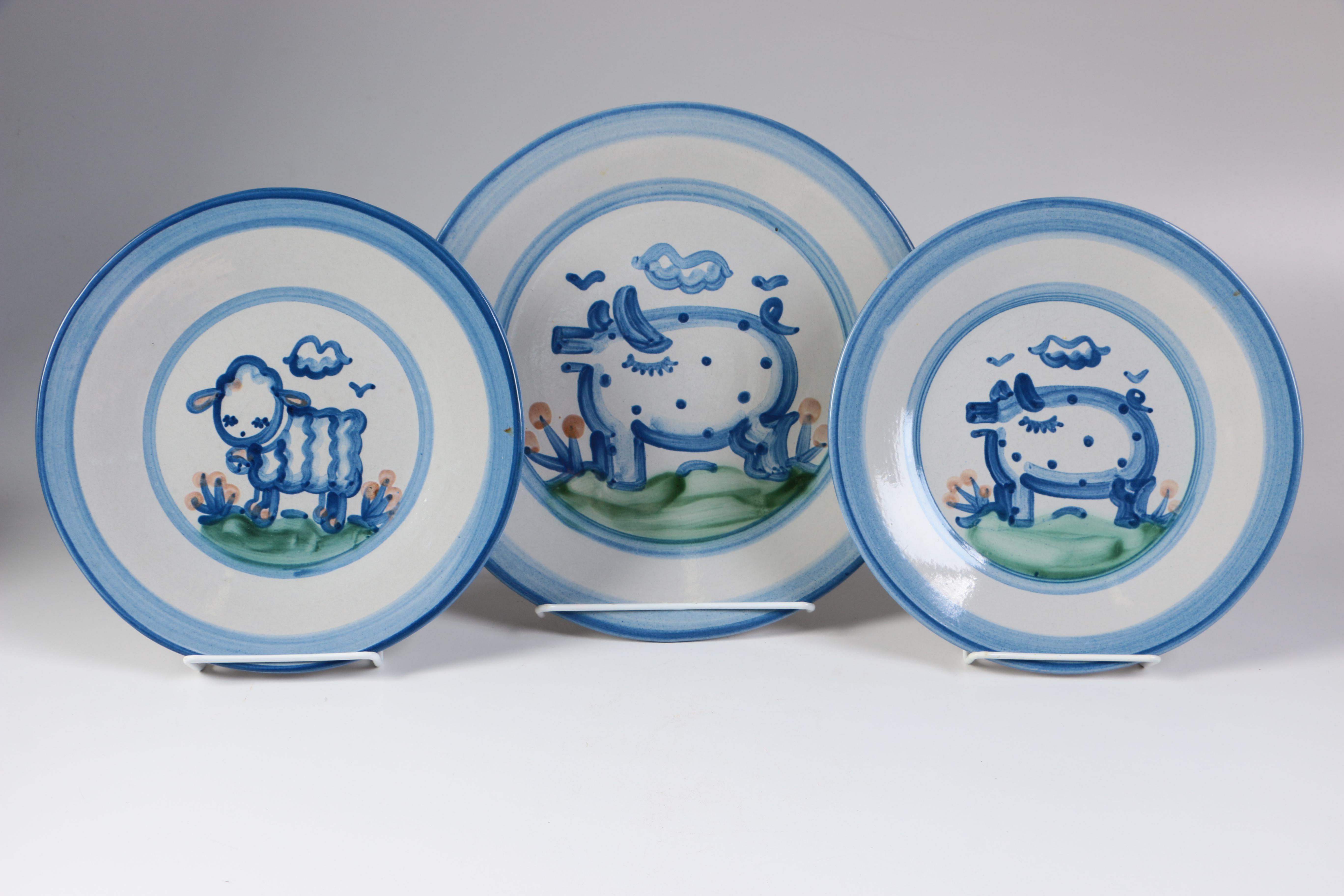 M. Hadley Stoneware Plate Collection
