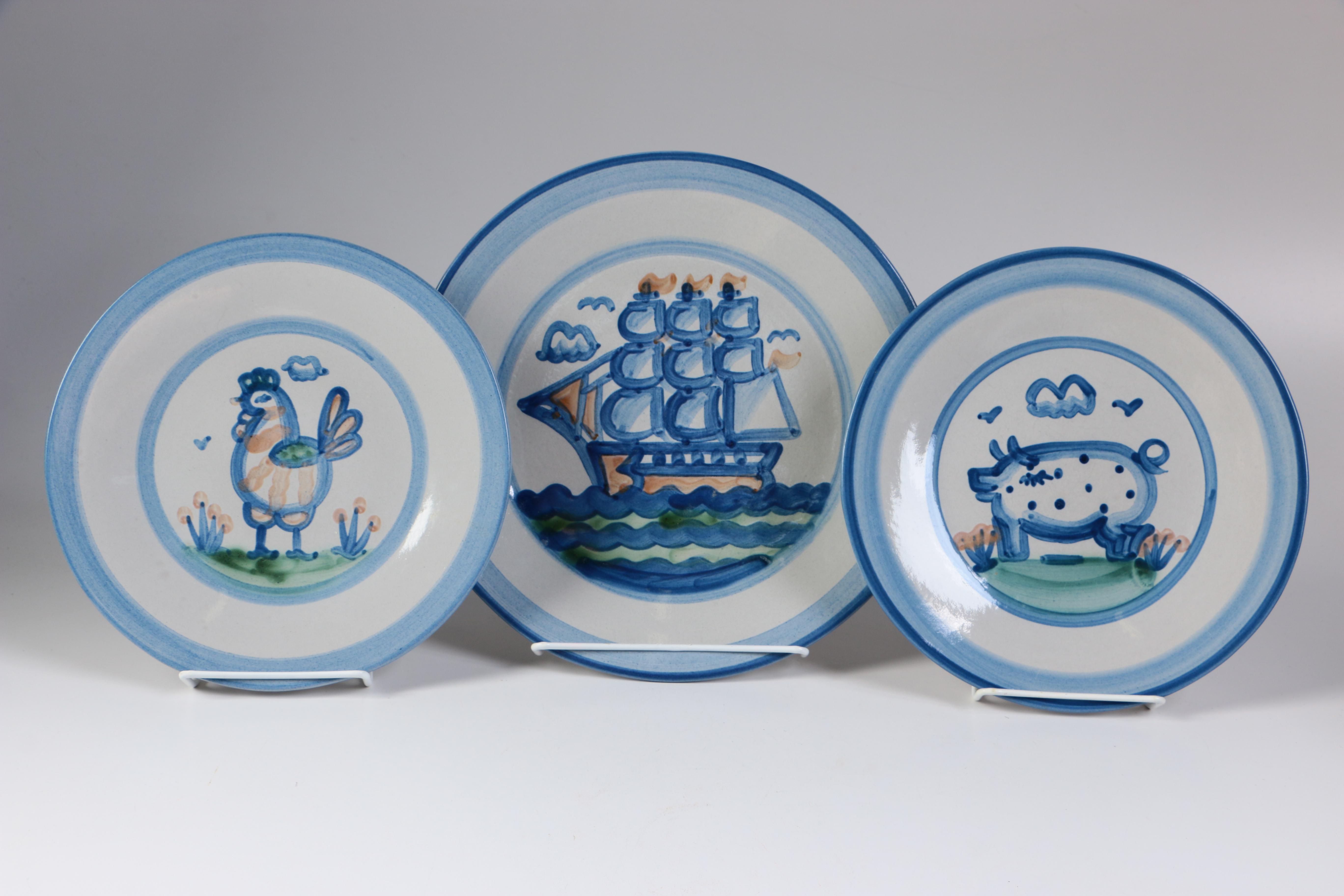 M. Hadley Stoneware Plate Collection